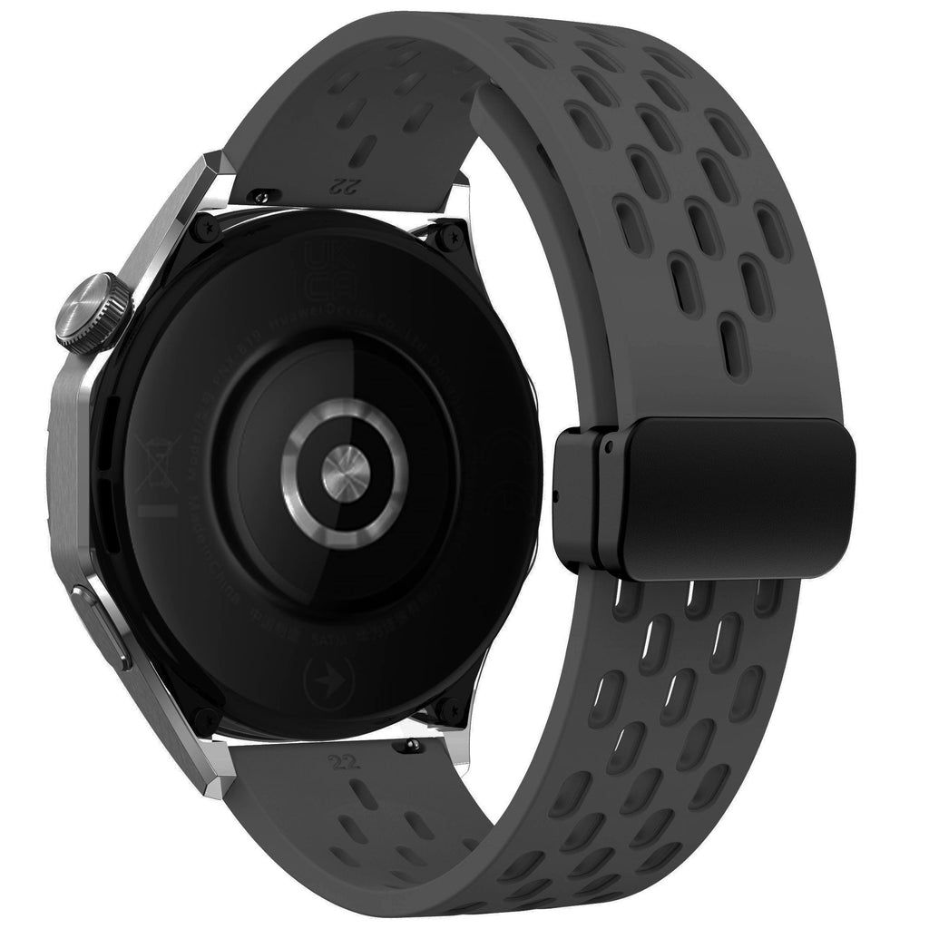20 mm Quick Release magnetic buckle silicone watch band (LSMM-041)