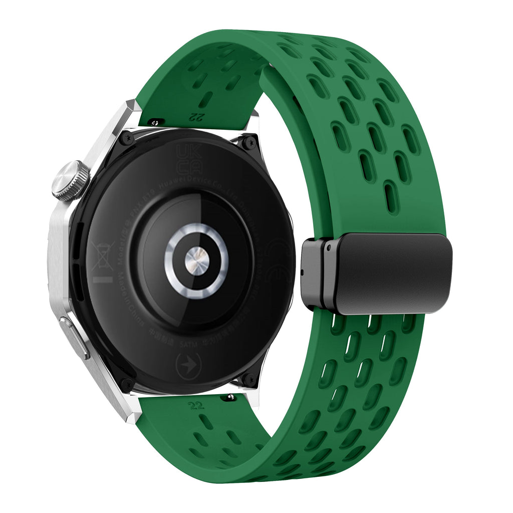 20 mm Quick Release magnetic buckle silicone watch band (LSMM-041)