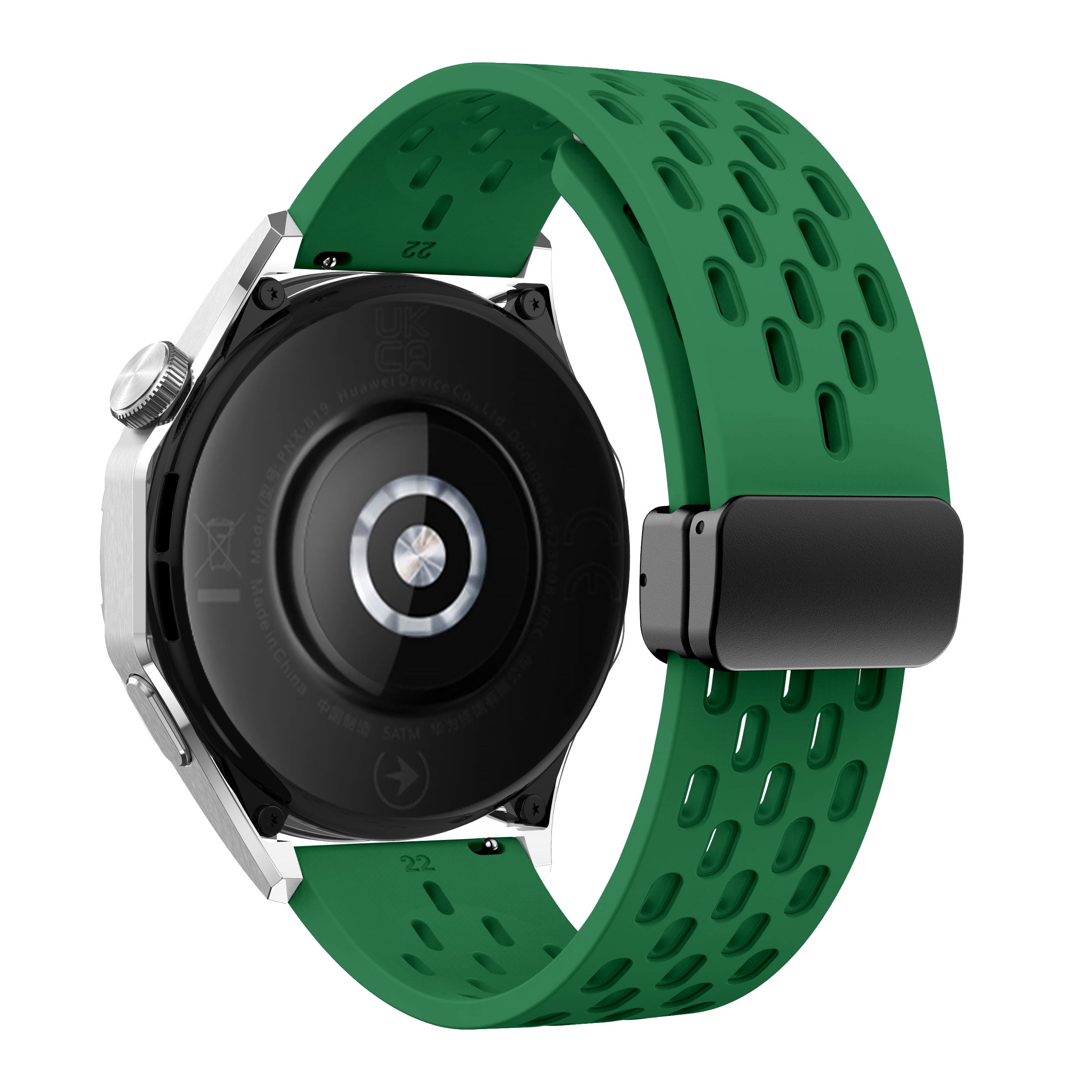 20 mm Quick Release magnetic buckle silicone watch band (LSMM-041)
