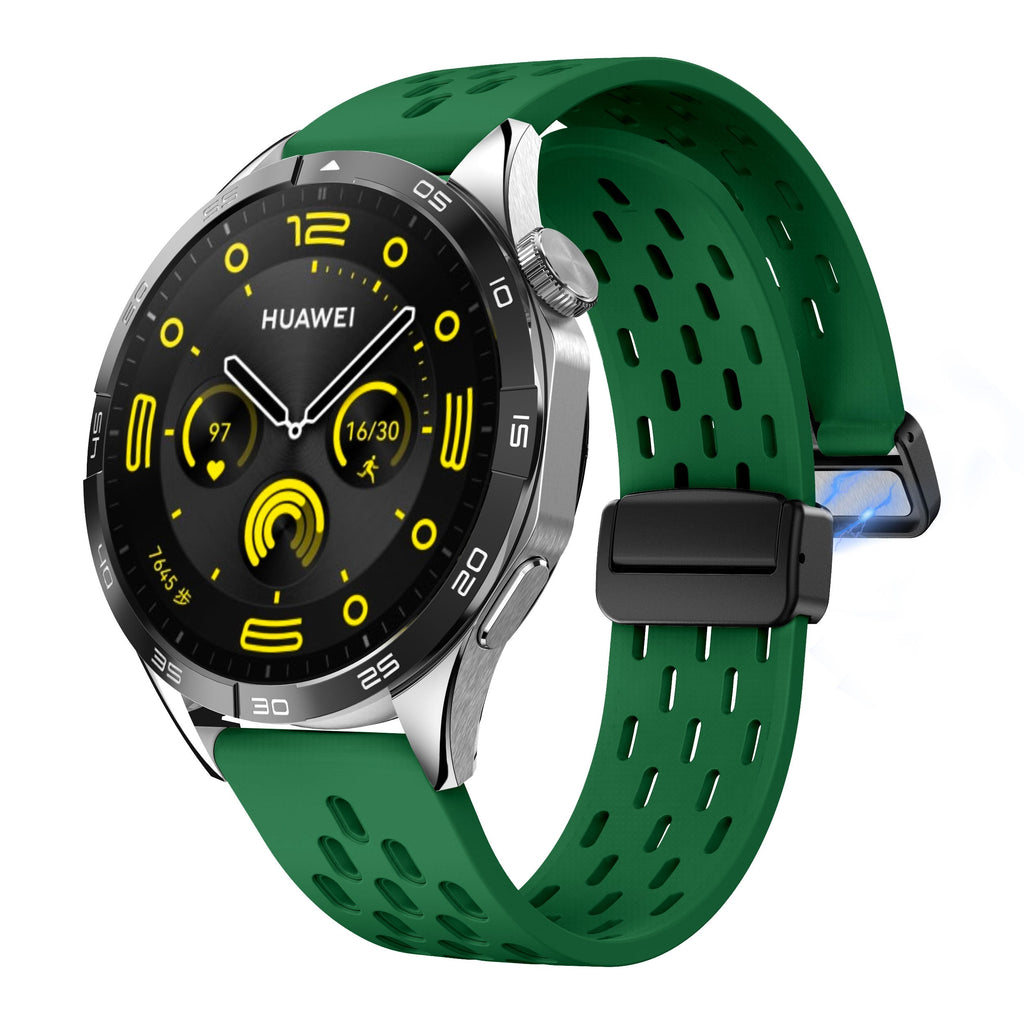 22 mm Quick Release magnetic buckle silicone watch band (LSMM-041)