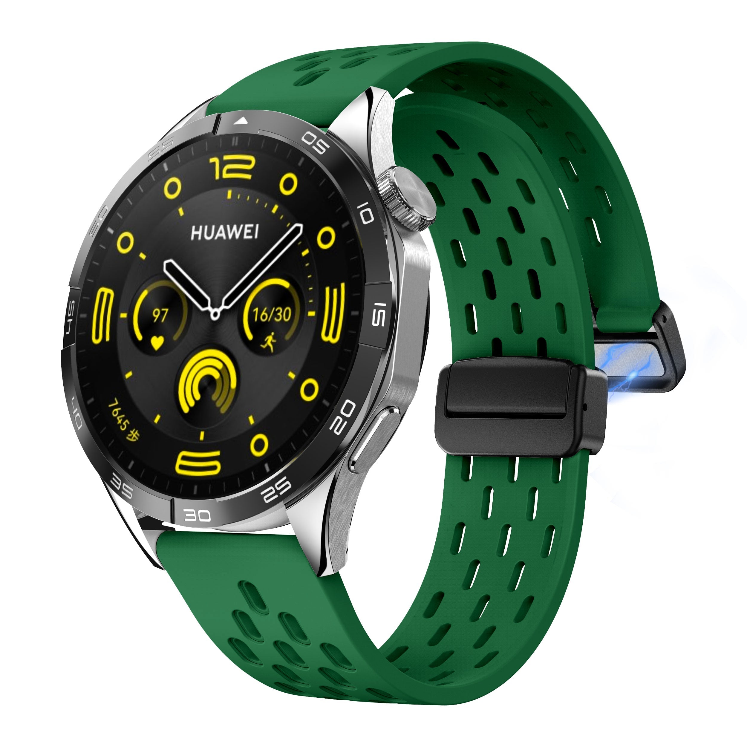 18 mm Quick Release magnetic buckle Silicone watch band (LSMM-041)