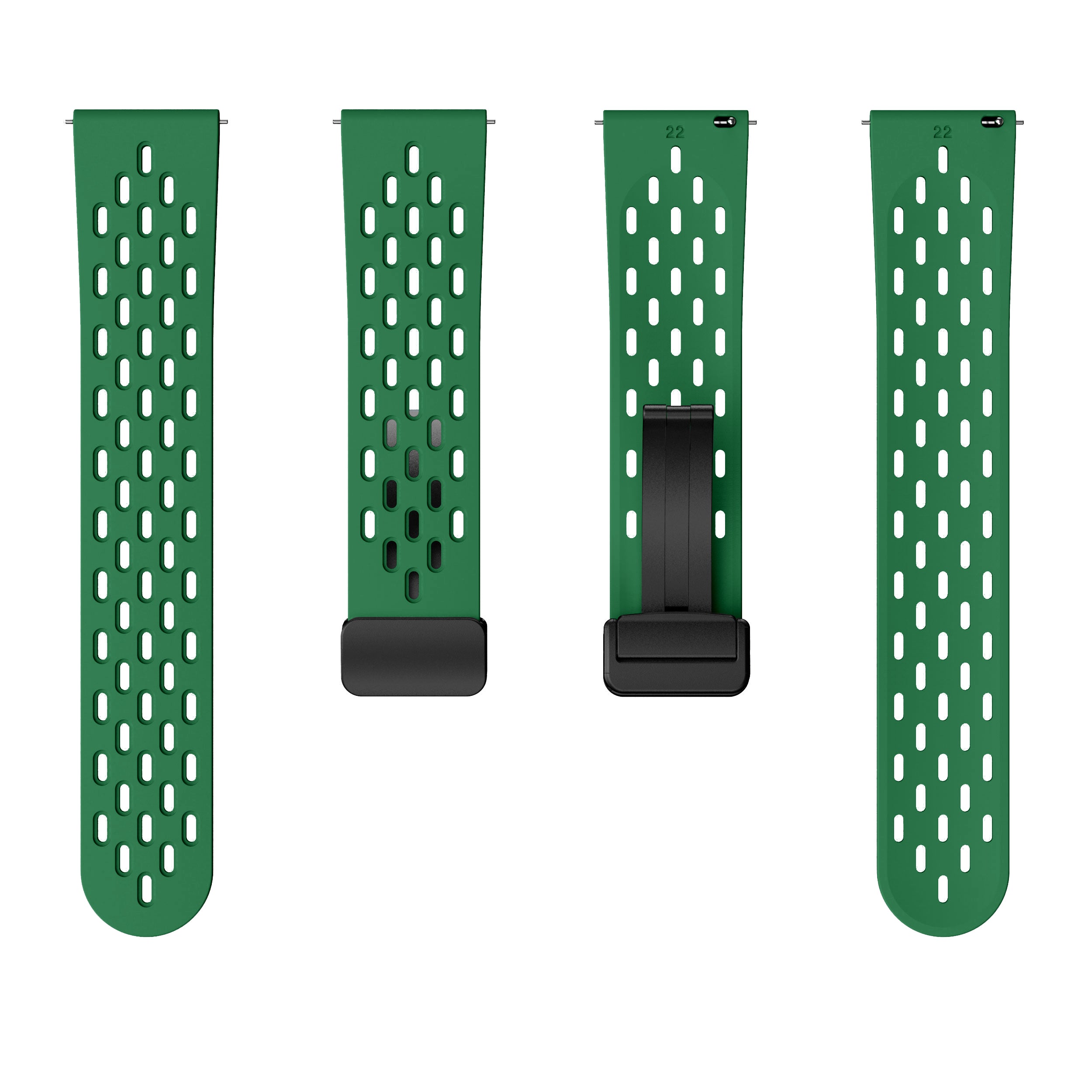 18 mm Quick Release magnetic buckle Silicone watch band (LSMM-041)