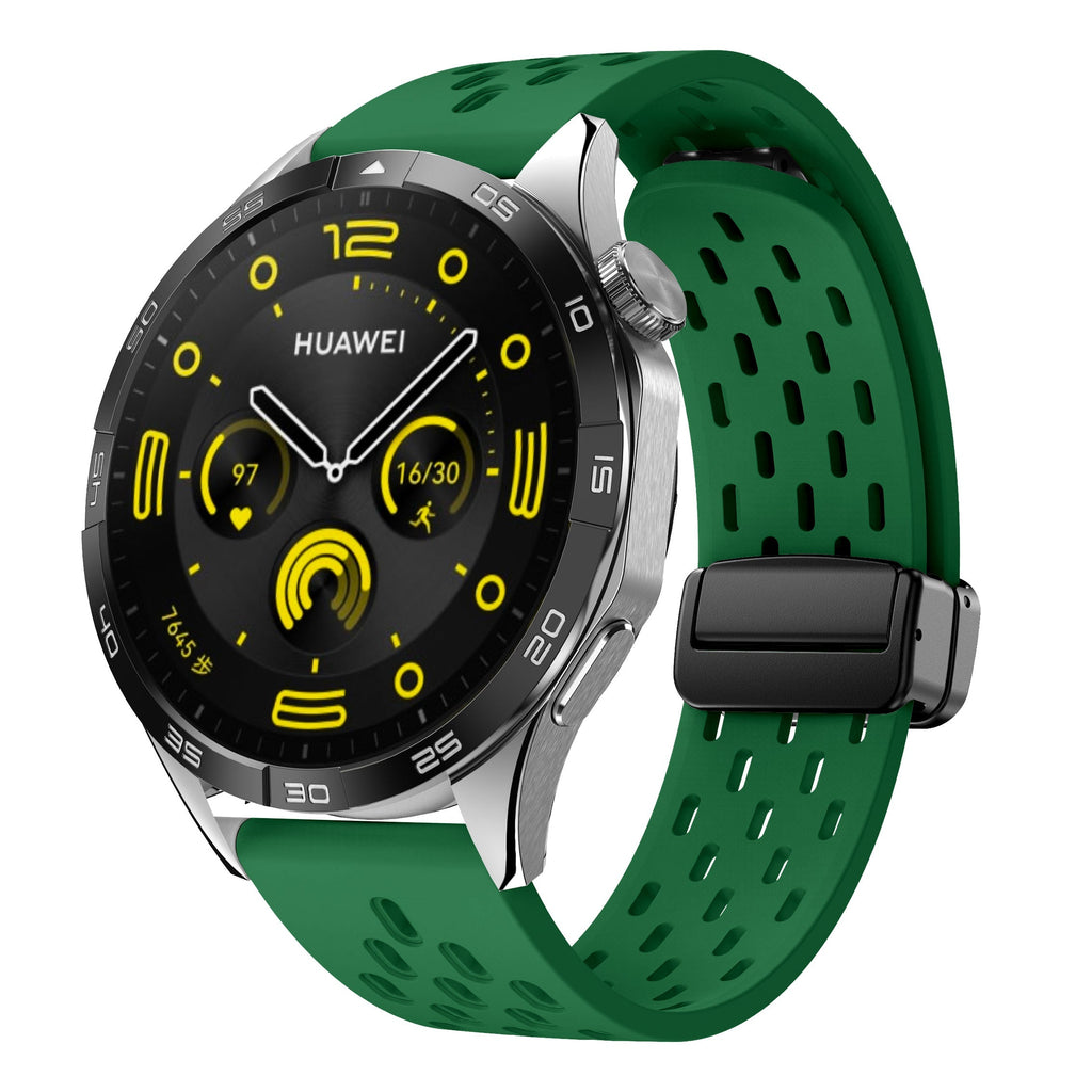 20 mm Quick Release magnetic buckle silicone watch band (LSMM-041)