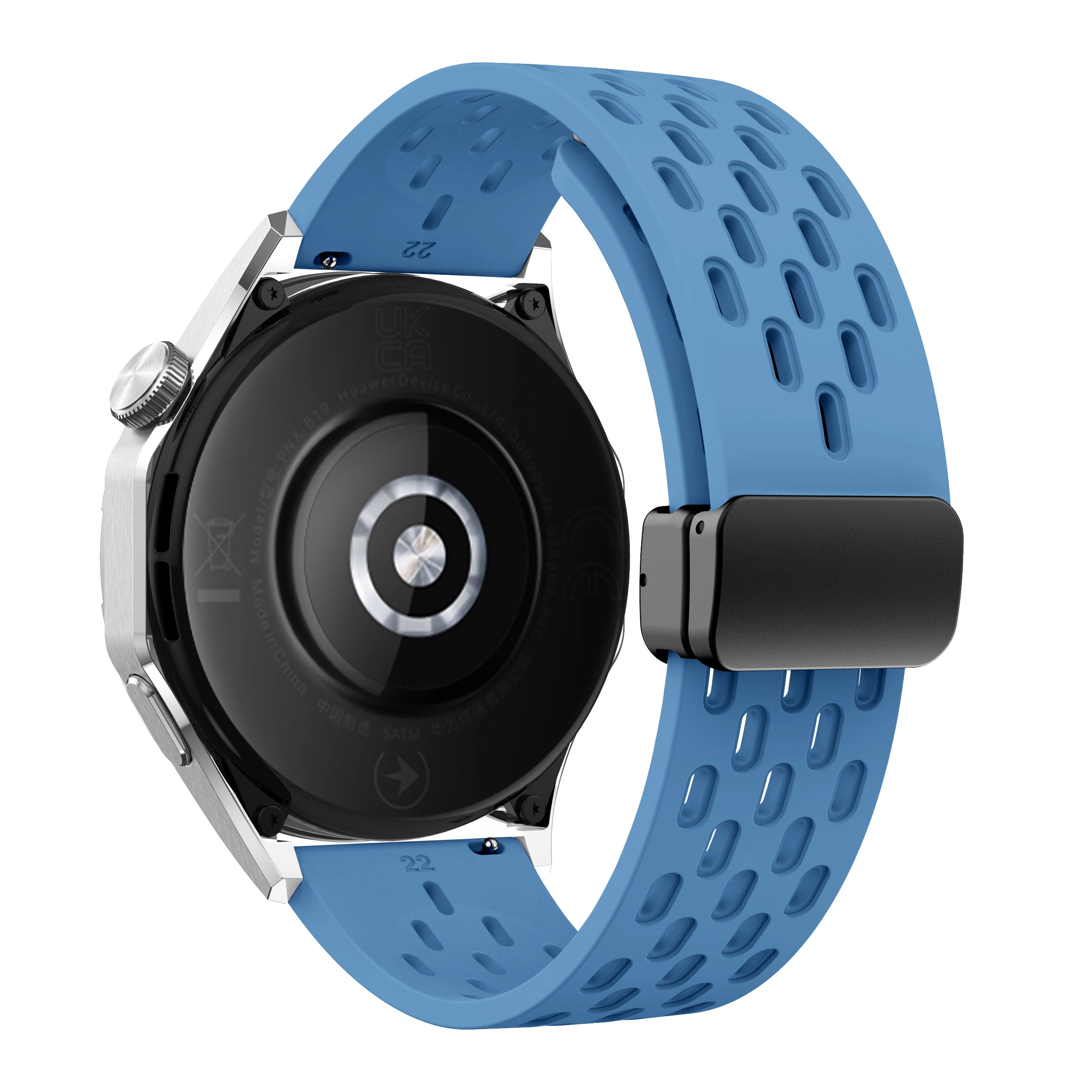 20 mm Quick Release magnetic buckle silicone watch band (LSMM-041)