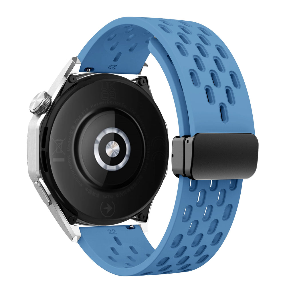 18 mm Quick Release magnetic buckle Silicone watch band (LSMM-041)