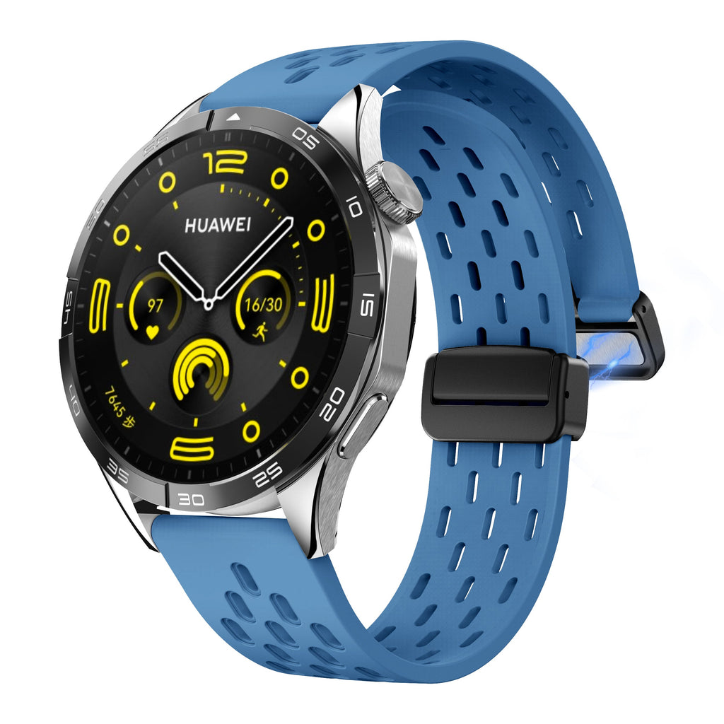 18 mm Quick Release magnetic buckle Silicone watch band (LSMM-041)