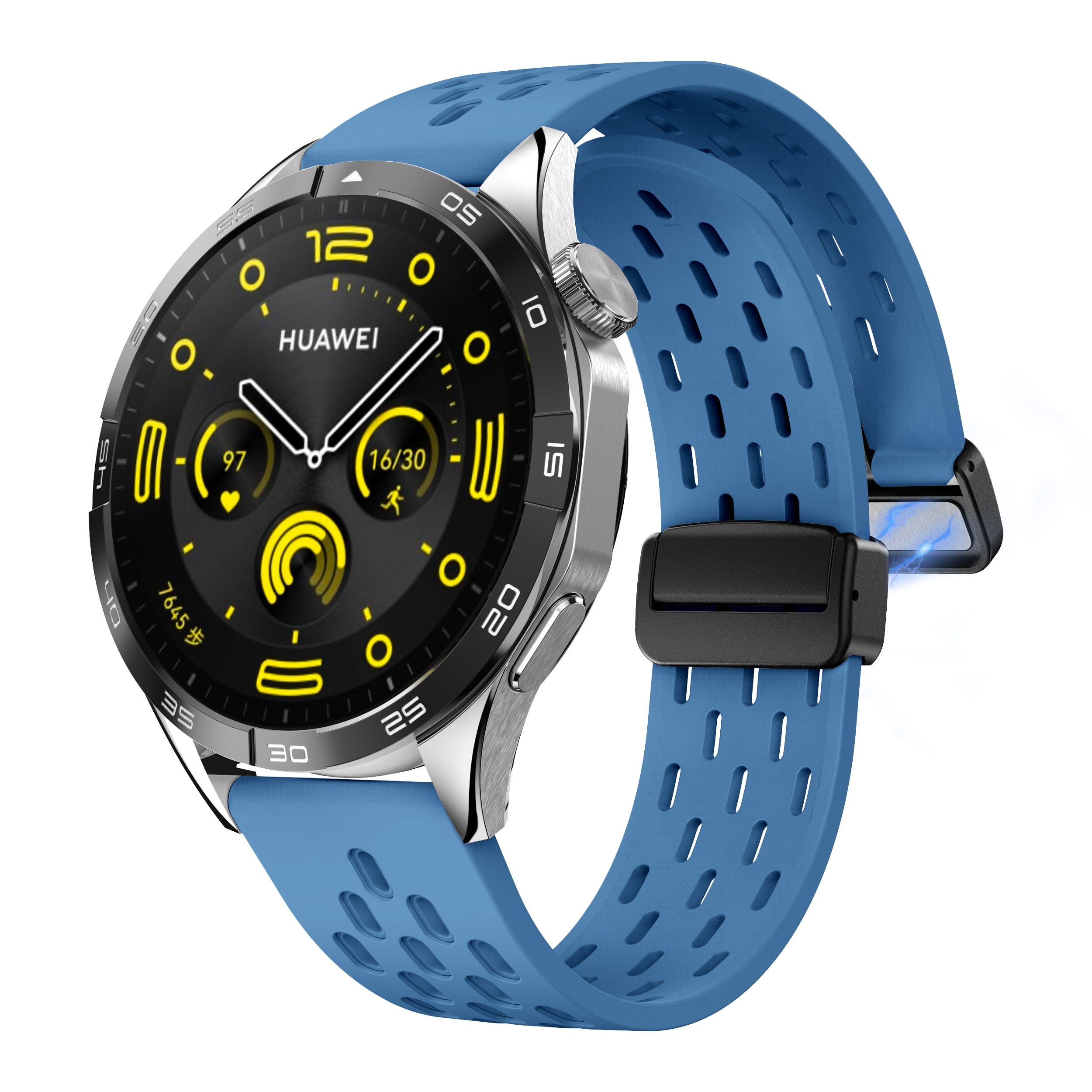 18 mm Quick Release magnetic buckle Silicone watch band (LSMM-041)