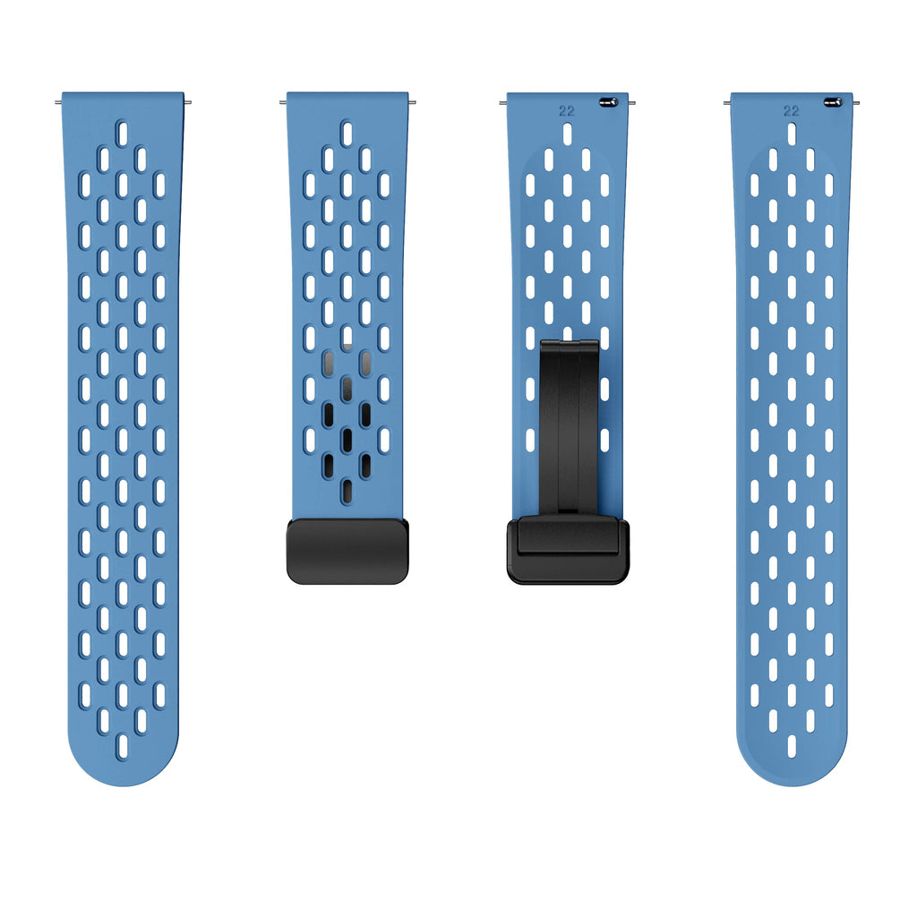 20 mm Quick Release magnetic buckle silicone watch band (LSMM-041)