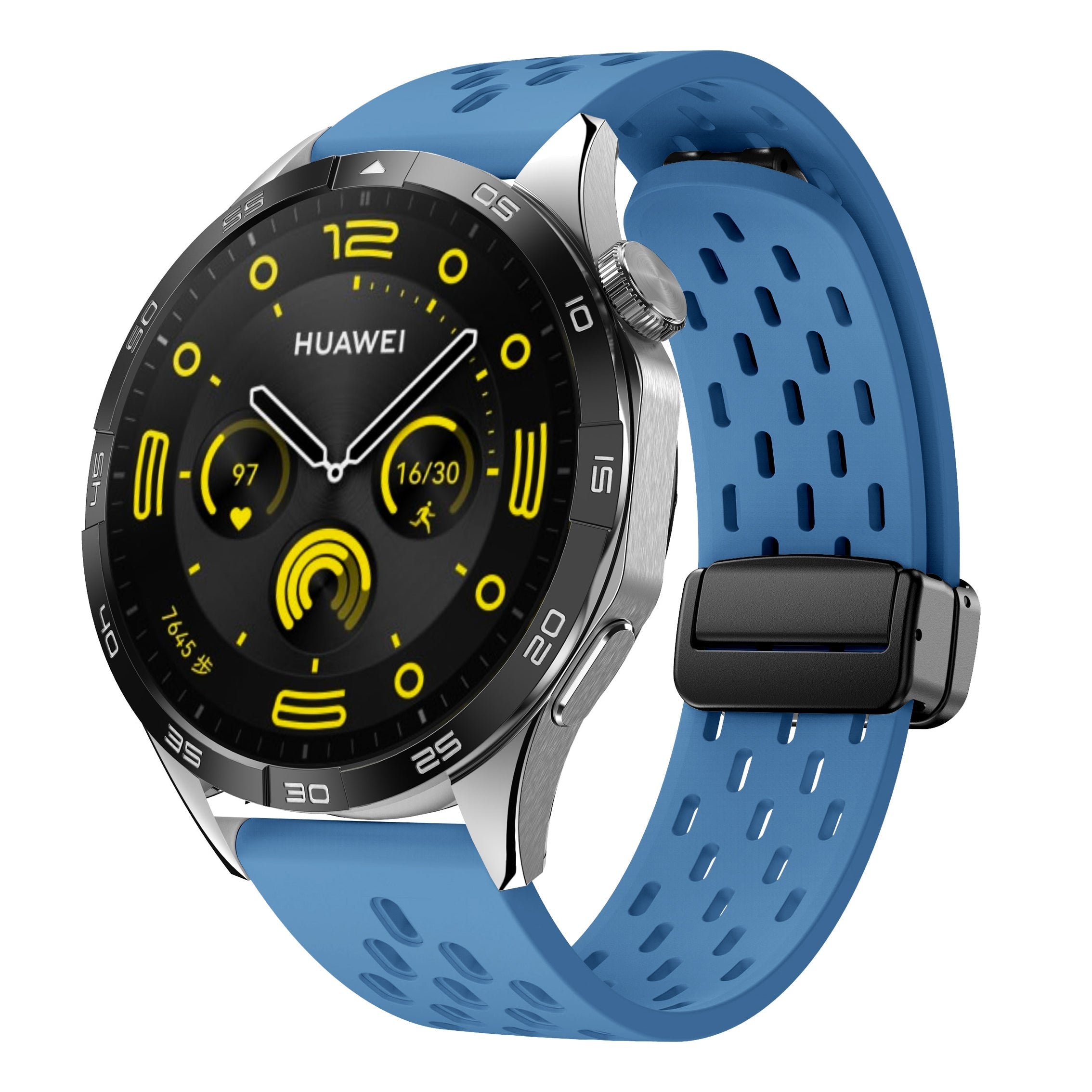 18 mm Quick Release magnetic buckle Silicone watch band (LSMM-041)