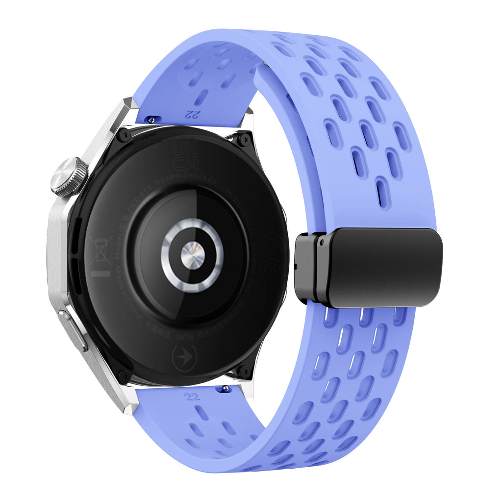 20 mm Quick Release magnetic buckle silicone watch band (LSMM-041)