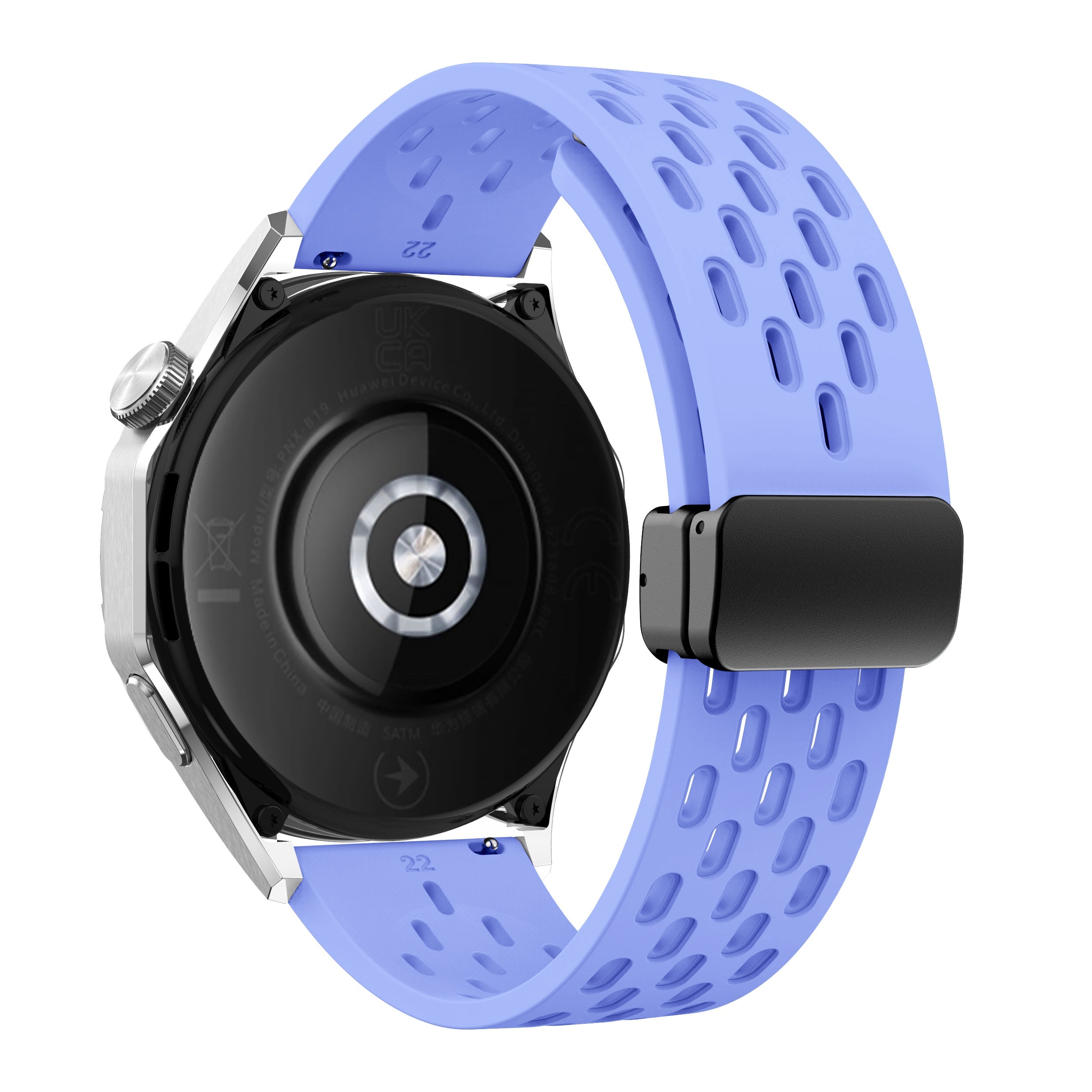 18 mm Quick Release magnetic buckle Silicone watch band (LSMM-041)