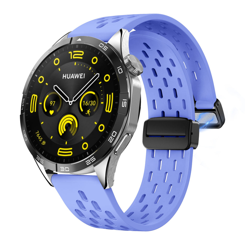18 mm Quick Release magnetic buckle Silicone watch band (LSMM-041)