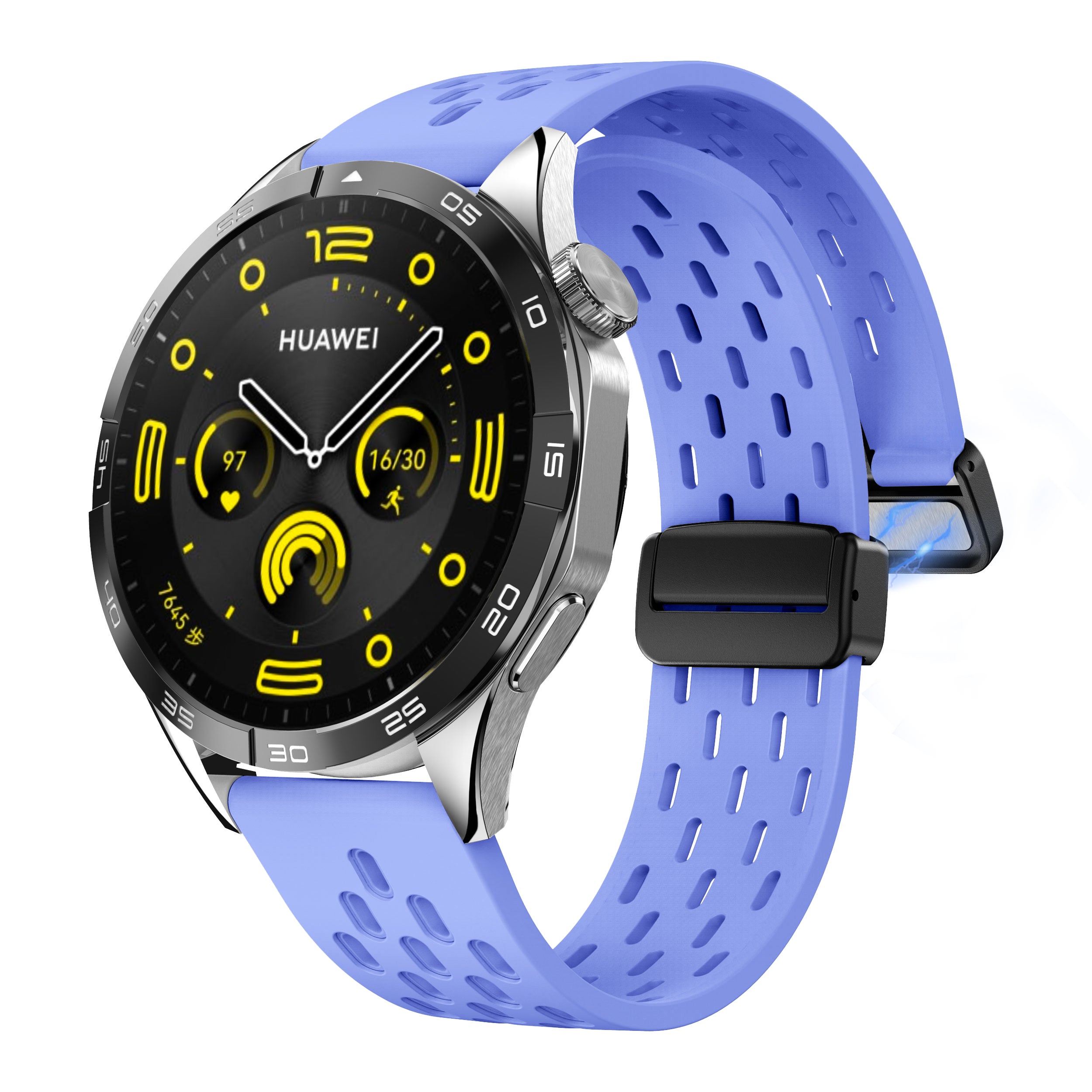 20 mm Quick Release magnetic buckle silicone watch band (LSMM-041)