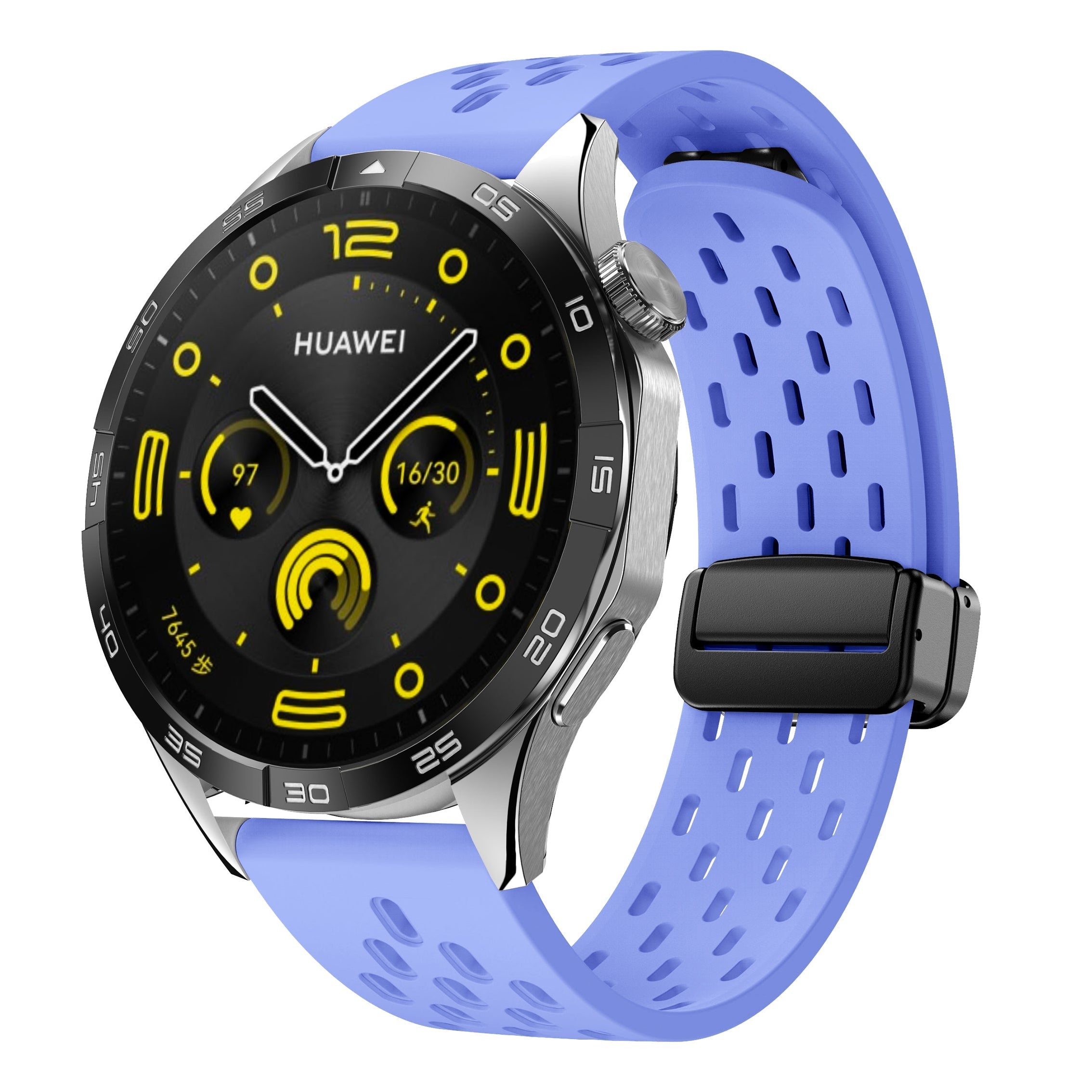 18 mm Quick Release magnetic buckle Silicone watch band (LSMM-041)