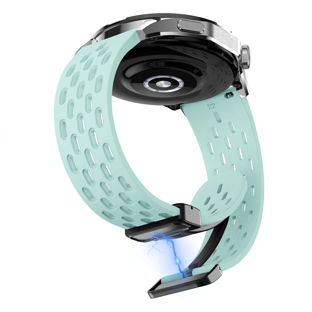 18 mm Quick Release magnetic buckle Silicone watch band (LSMM-041)