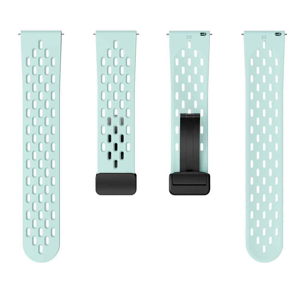 22 mm Quick Release magnetic buckle silicone watch band (LSMM-041)