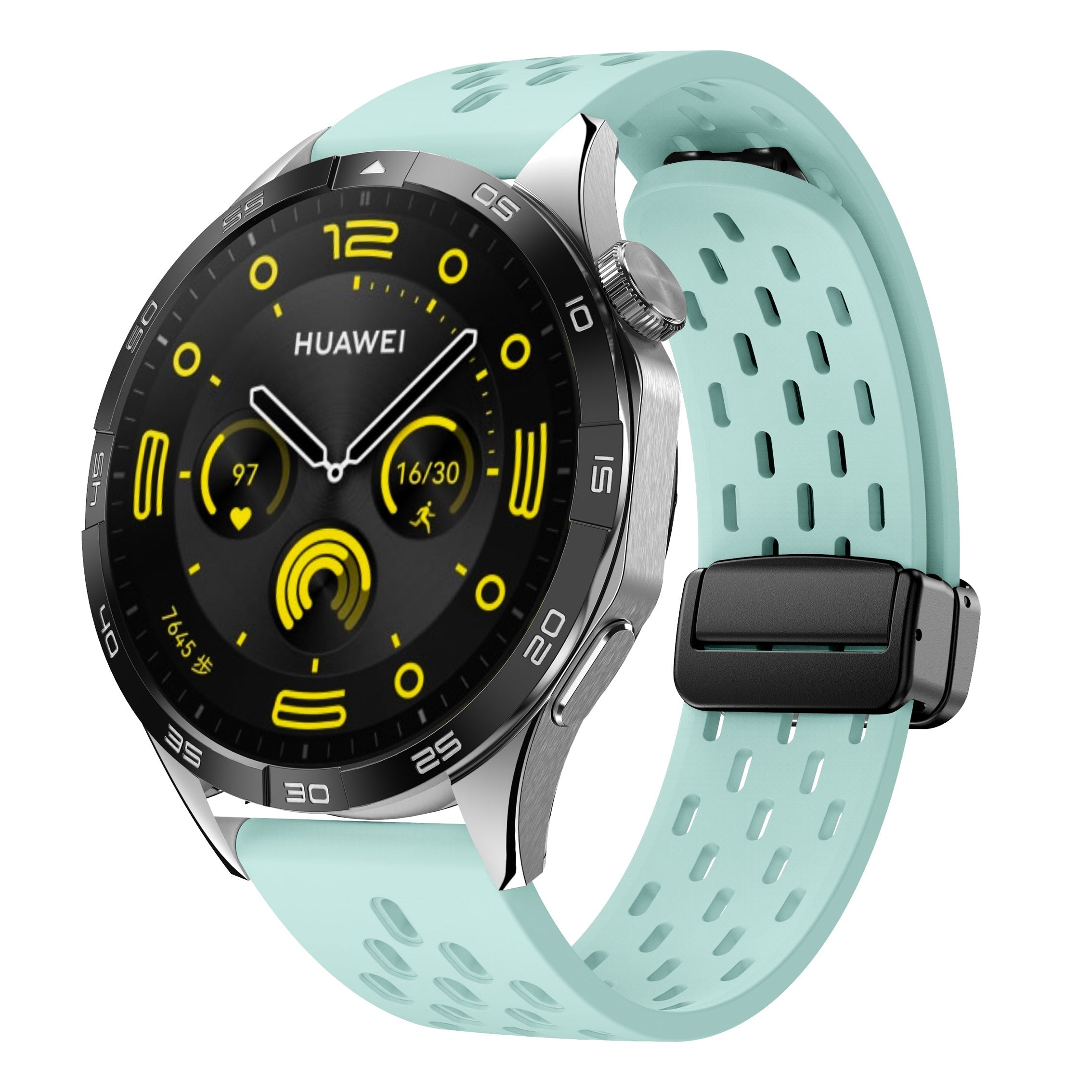 18 mm Quick Release magnetic buckle Silicone watch band (LSMM-041)