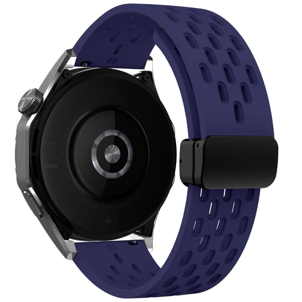 18 mm Quick Release magnetic buckle Silicone watch band (LSMM-041)