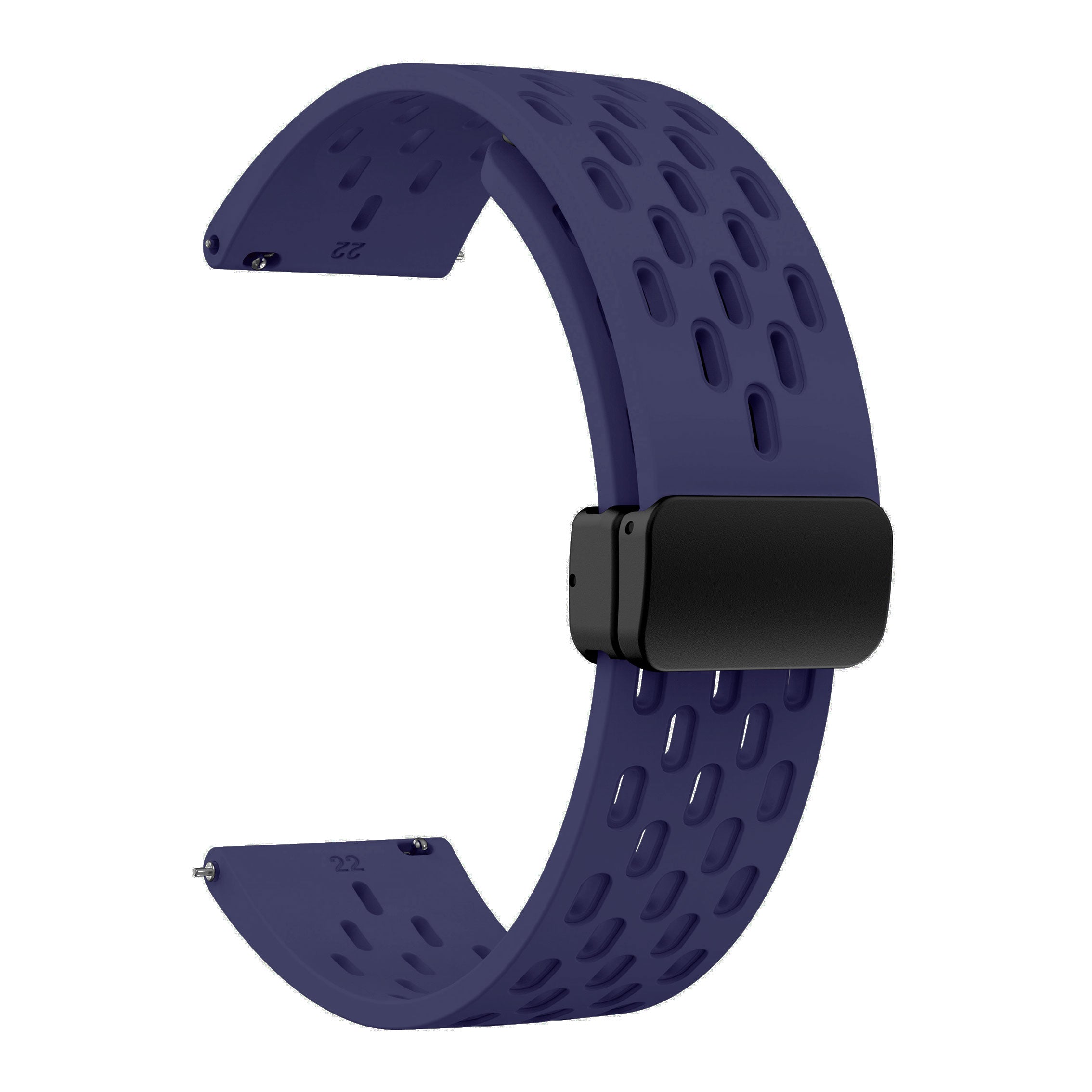 18 mm Quick Release magnetic buckle Silicone watch band (LSMM-041)