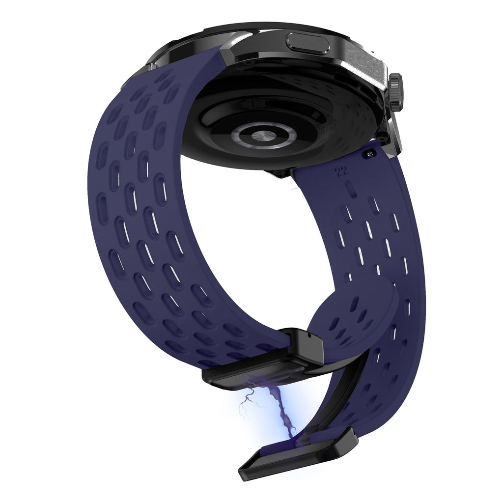 18 mm Quick Release magnetic buckle Silicone watch band (LSMM-041)