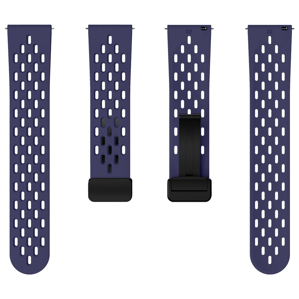 18 mm Quick Release magnetic buckle Silicone watch band (LSMM-041)