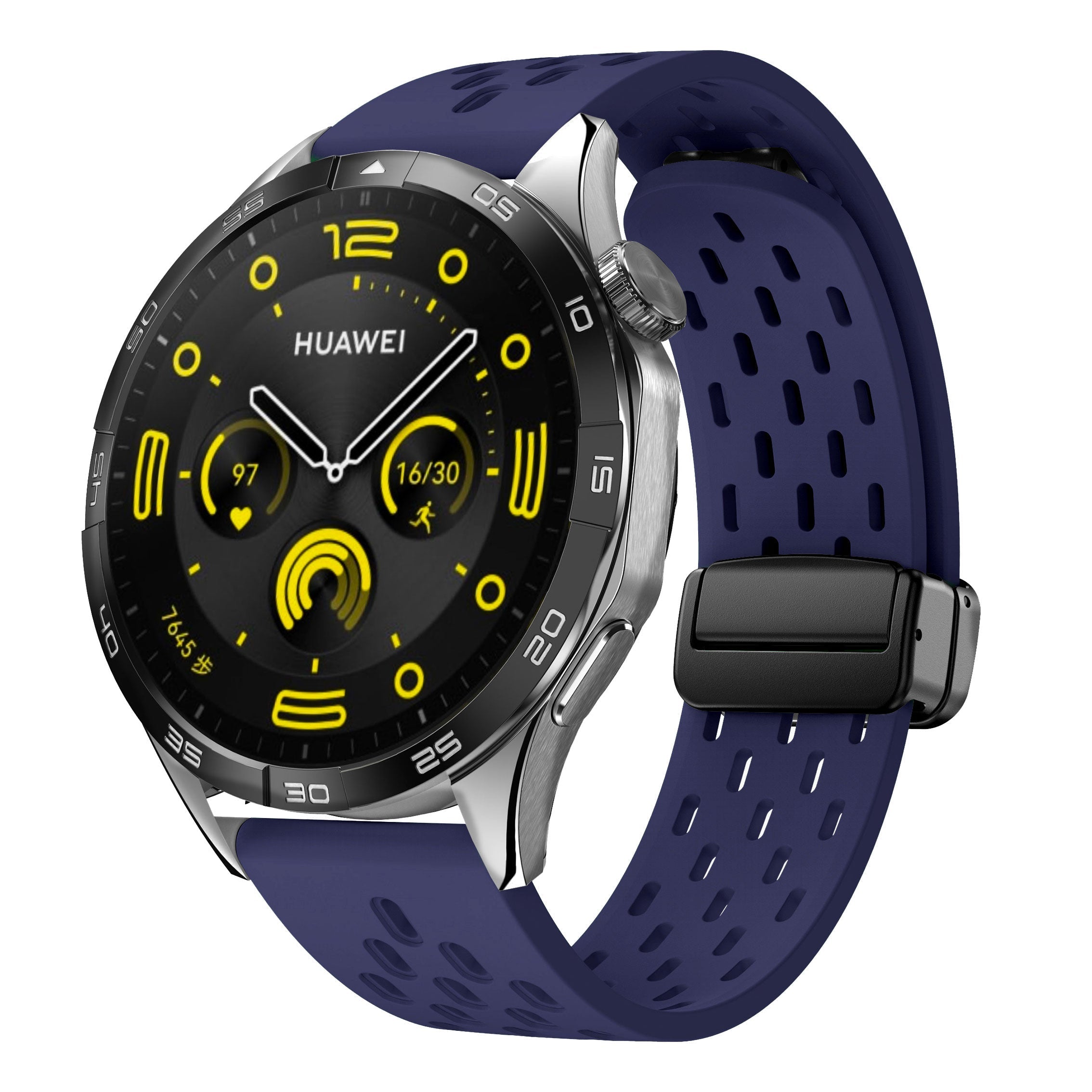 18 mm Quick Release magnetic buckle Silicone watch band (LSMM-041)