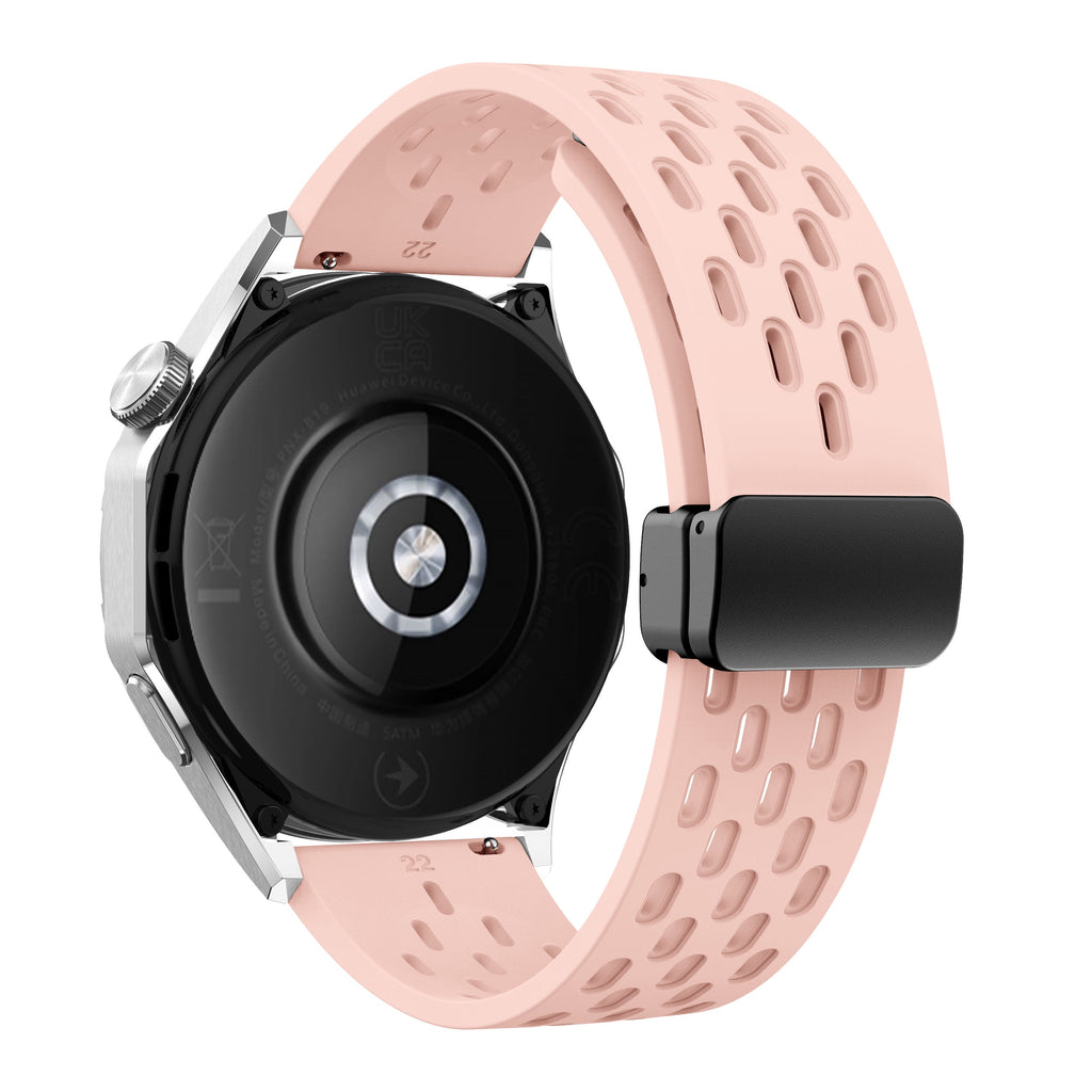 20 mm Quick Release magnetic buckle silicone watch band (LSMM-041)