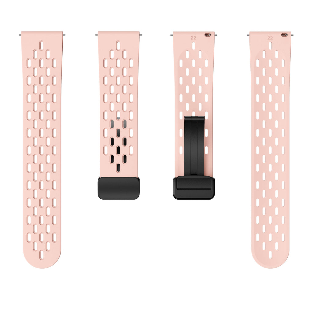 22 mm Quick Release magnetic buckle silicone watch band (LSMM-041)