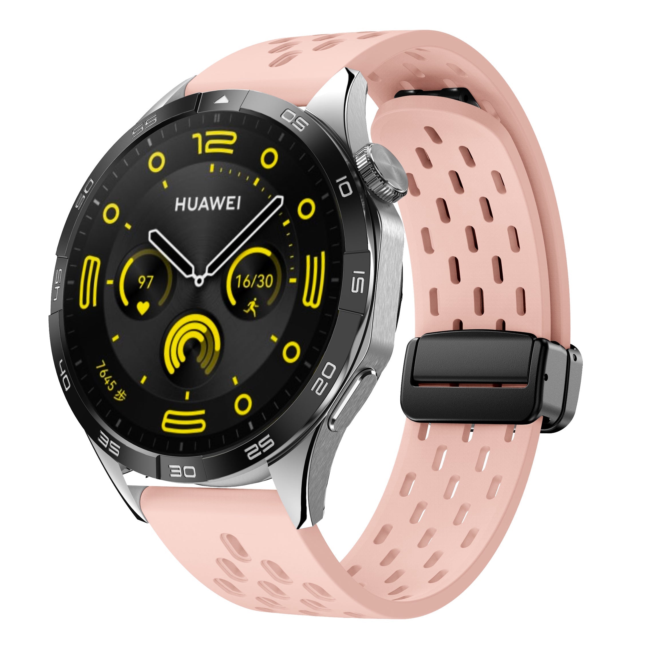 20 mm Quick Release magnetic buckle silicone watch band (LSMM-041)