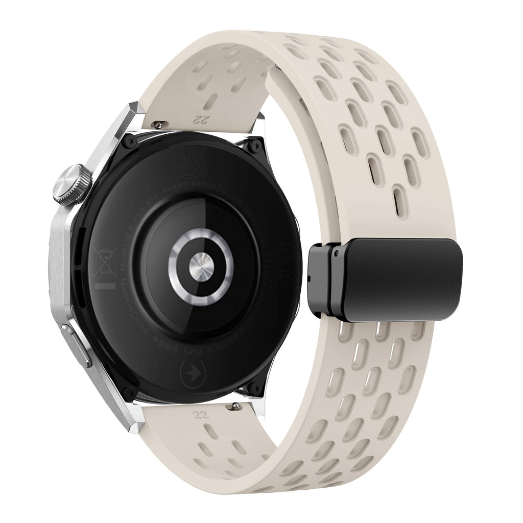 18 mm Quick Release magnetic buckle Silicone watch band (LSMM-041)