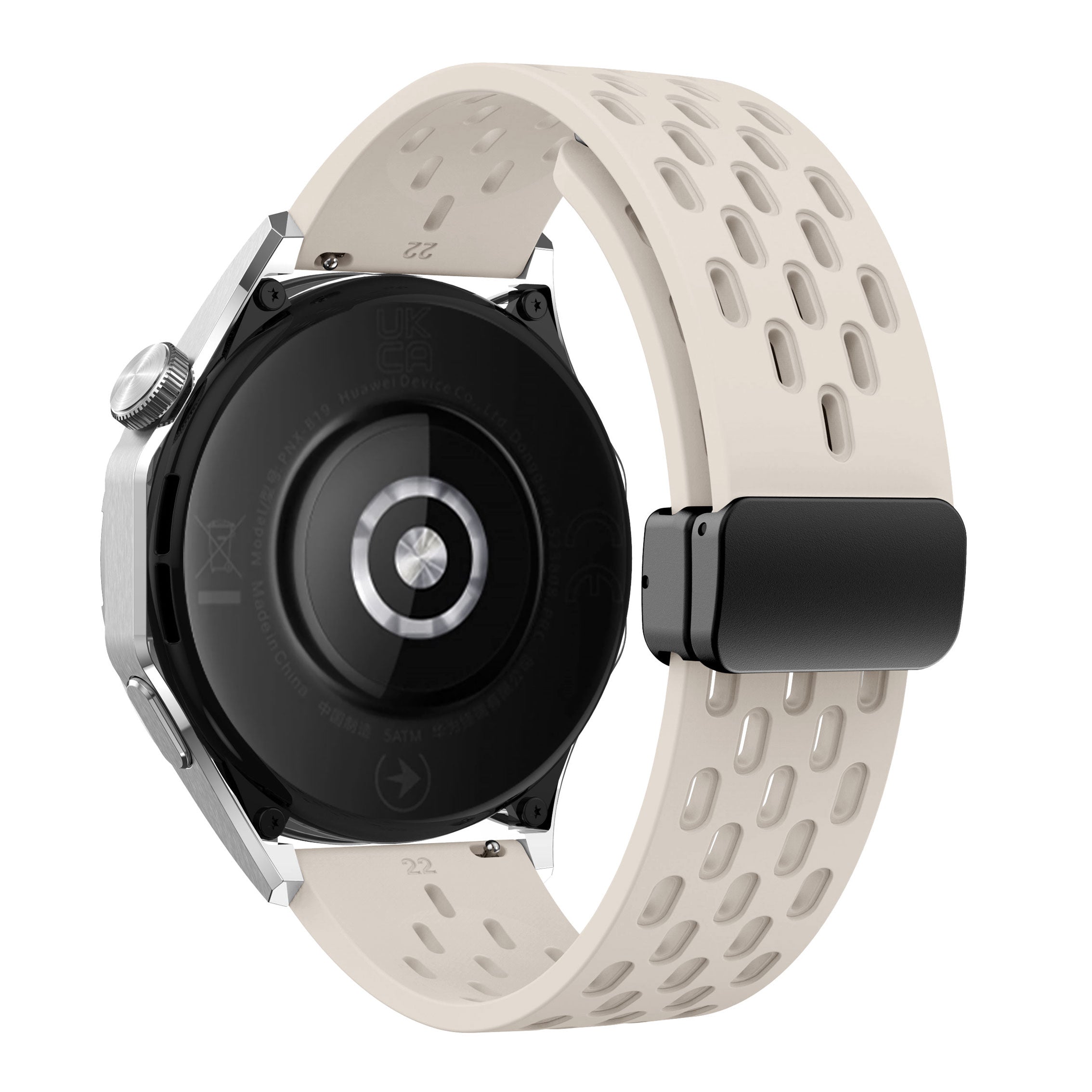 18 mm Quick Release magnetic buckle Silicone watch band (LSMM-041)