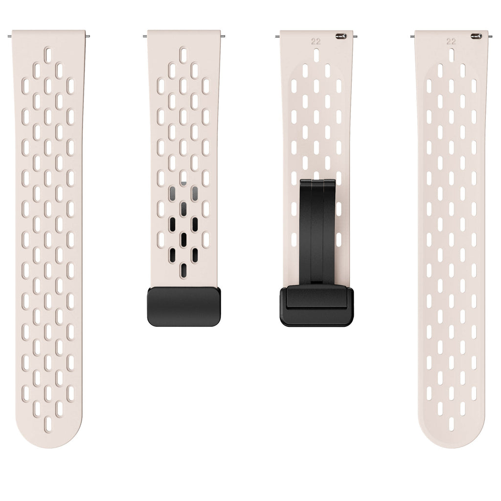 22 mm Quick Release magnetic buckle silicone watch band (LSMM-041)