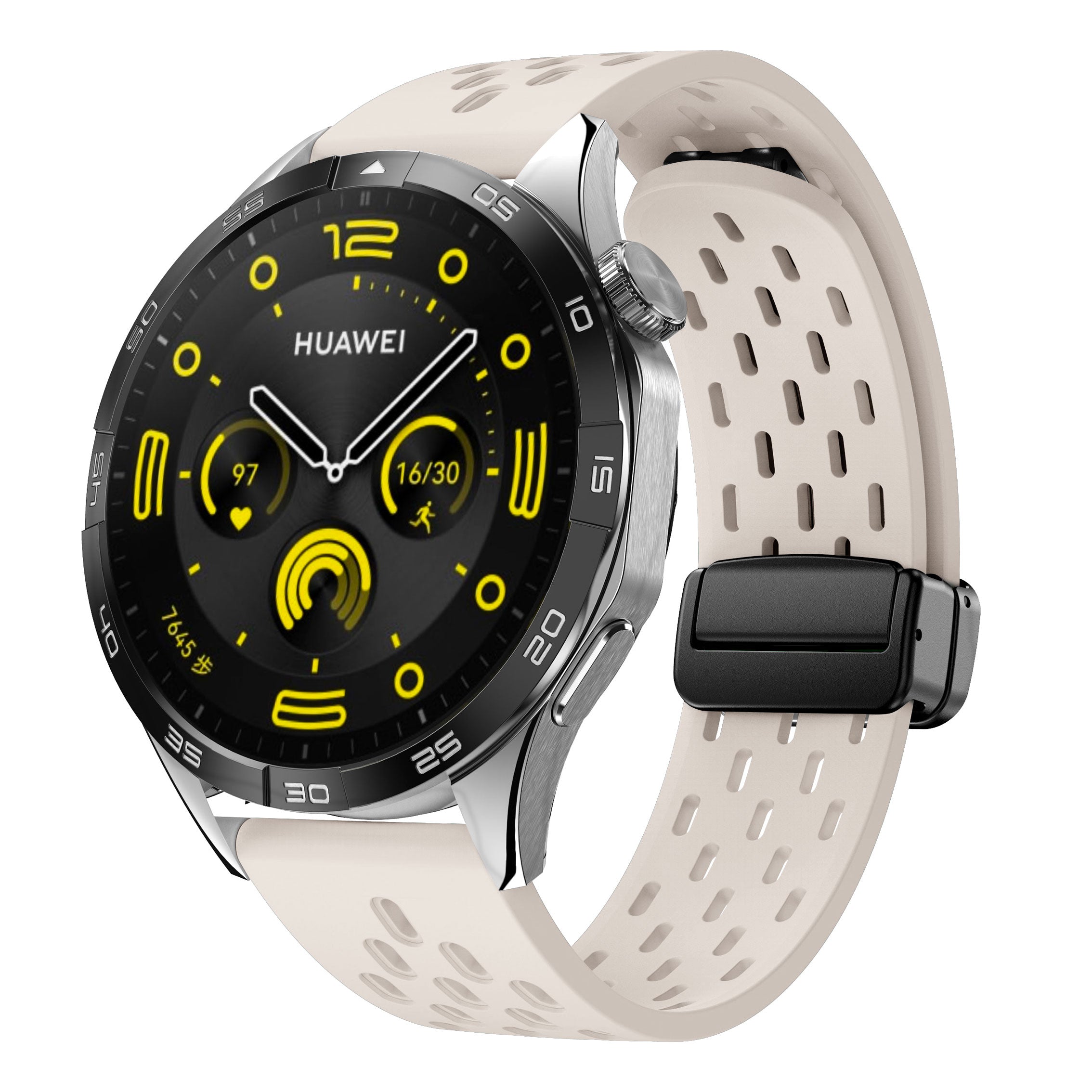 18 mm Quick Release magnetic buckle Silicone watch band (LSMM-041)