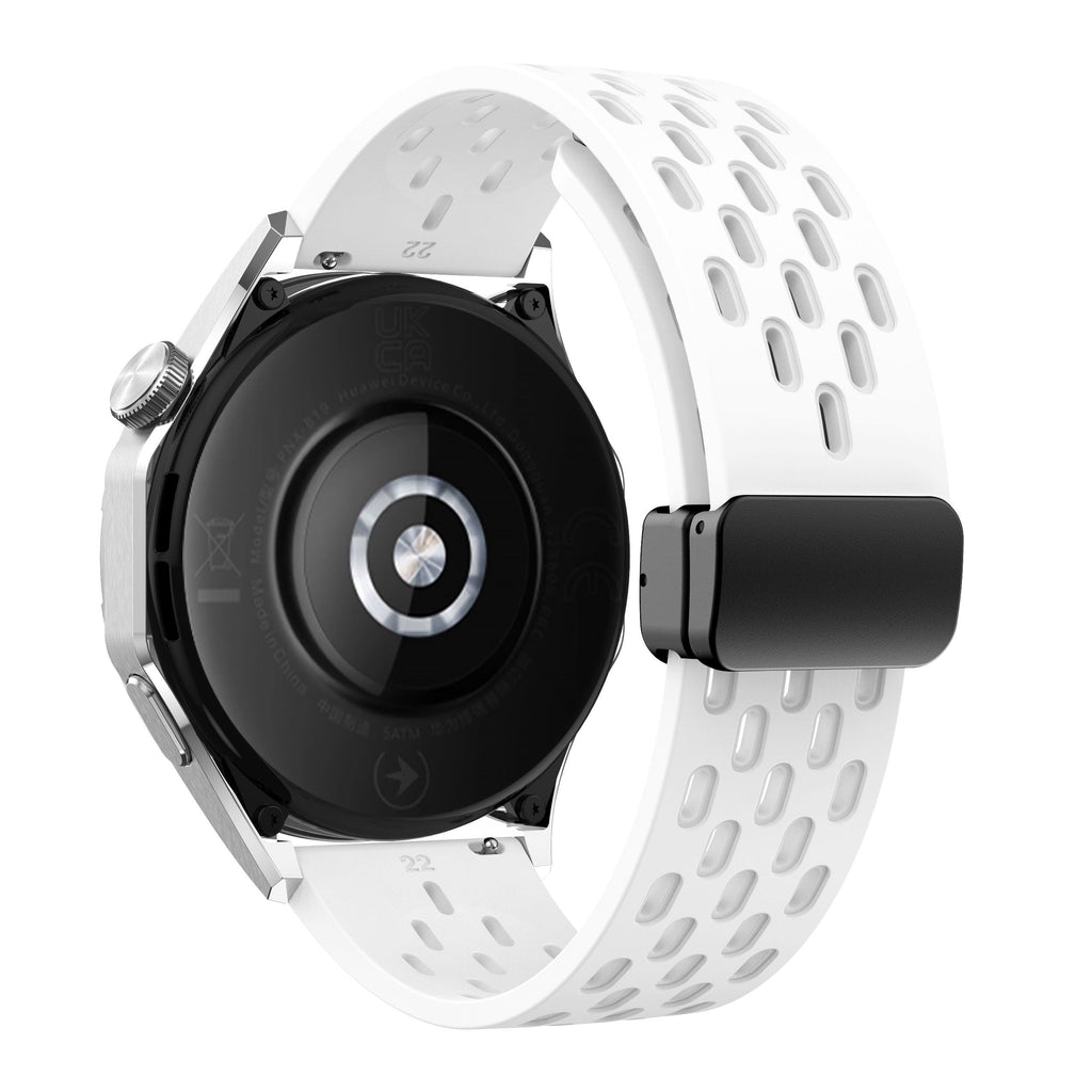 18 mm Quick Release magnetic buckle Silicone watch band (LSMM-041)
