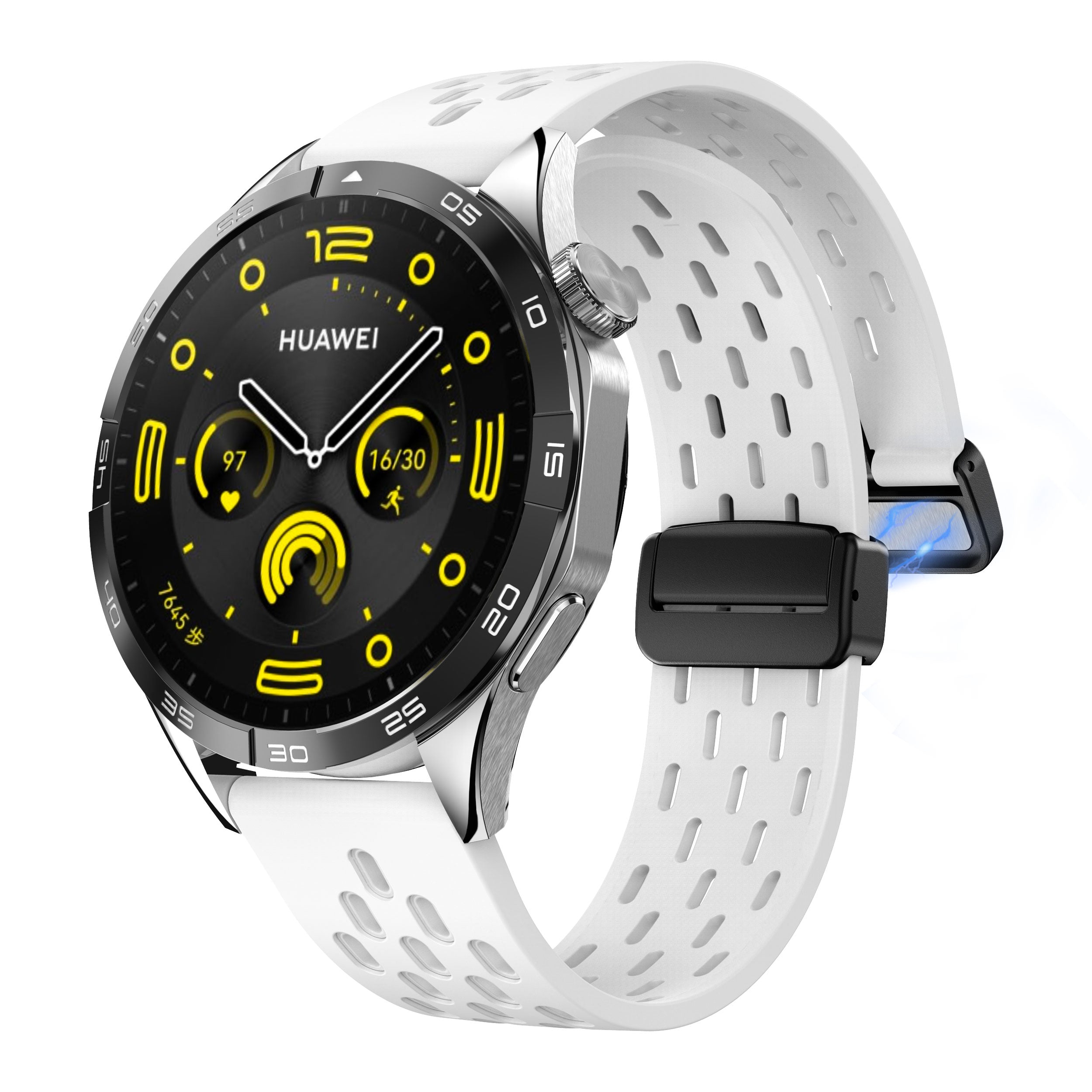 18 mm Quick Release magnetic buckle Silicone watch band (LSMM-041)