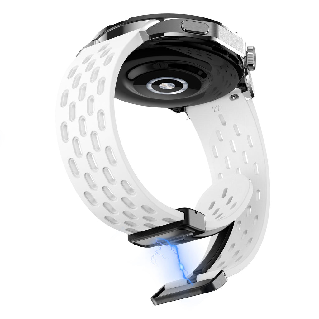 18 mm Quick Release magnetic buckle Silicone watch band (LSMM-041)
