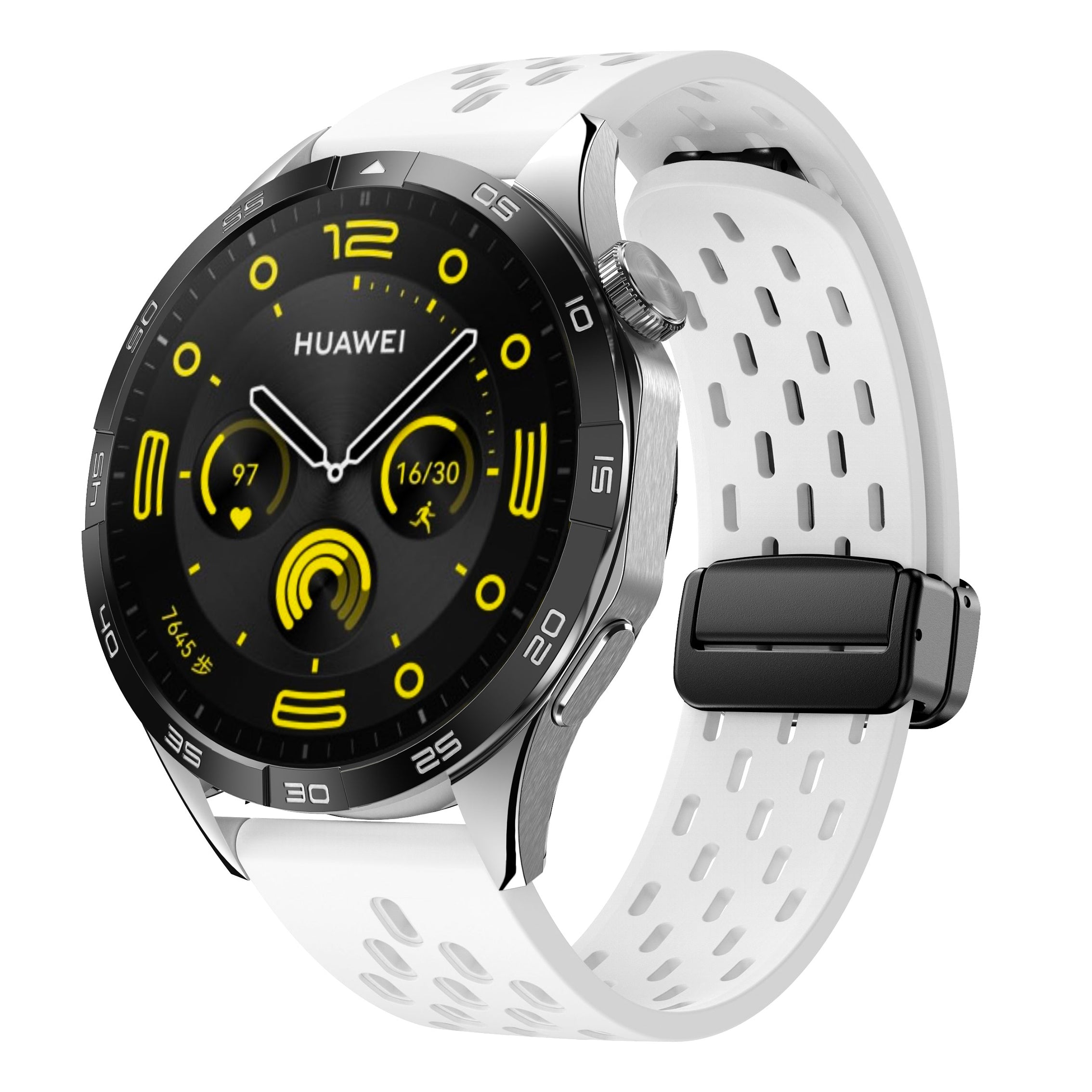 20 mm Quick Release magnetic buckle silicone watch band (LSMM-041)