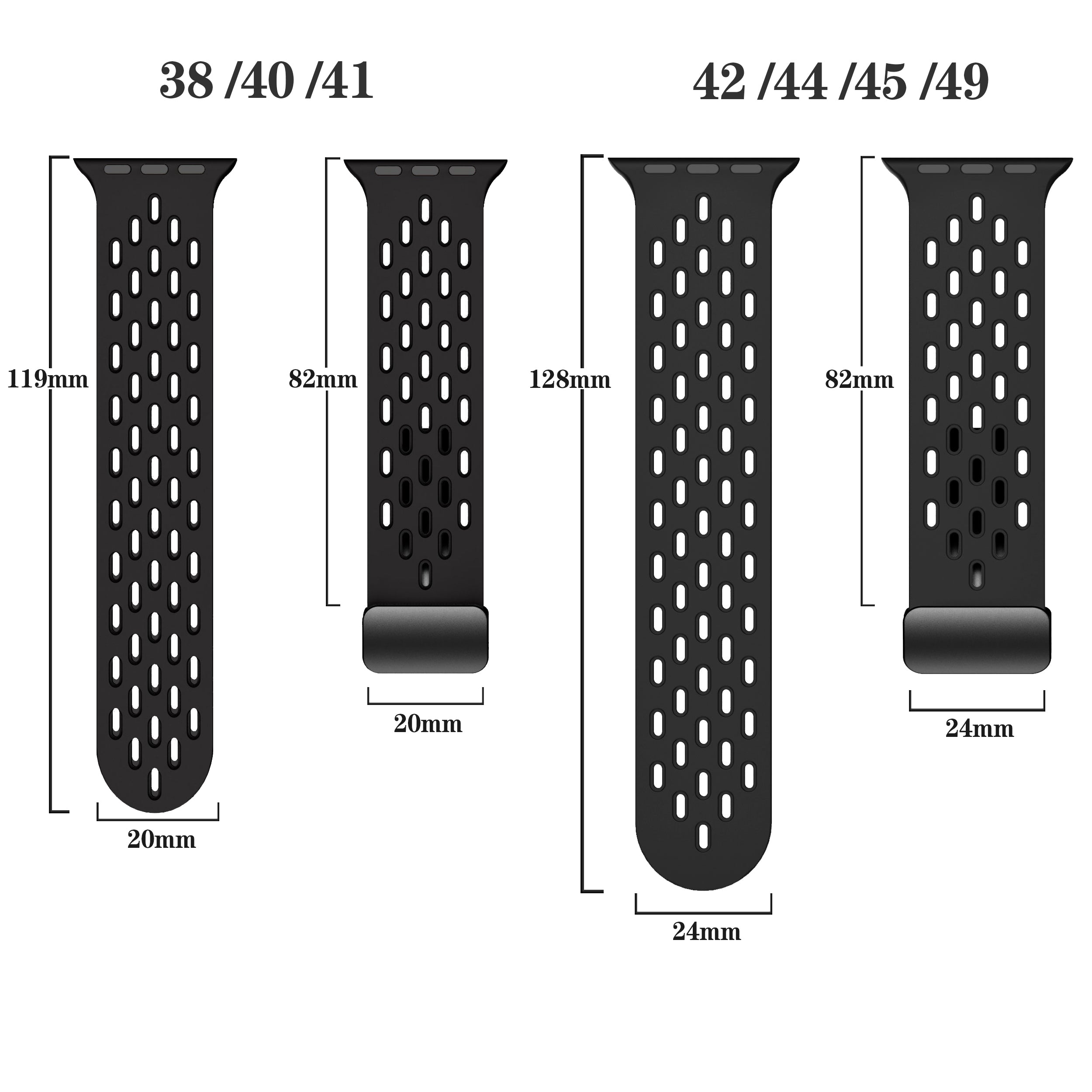 Apple Watch Silicone Mesh Magnetic Buckle Watch Strap (LSMM-057)