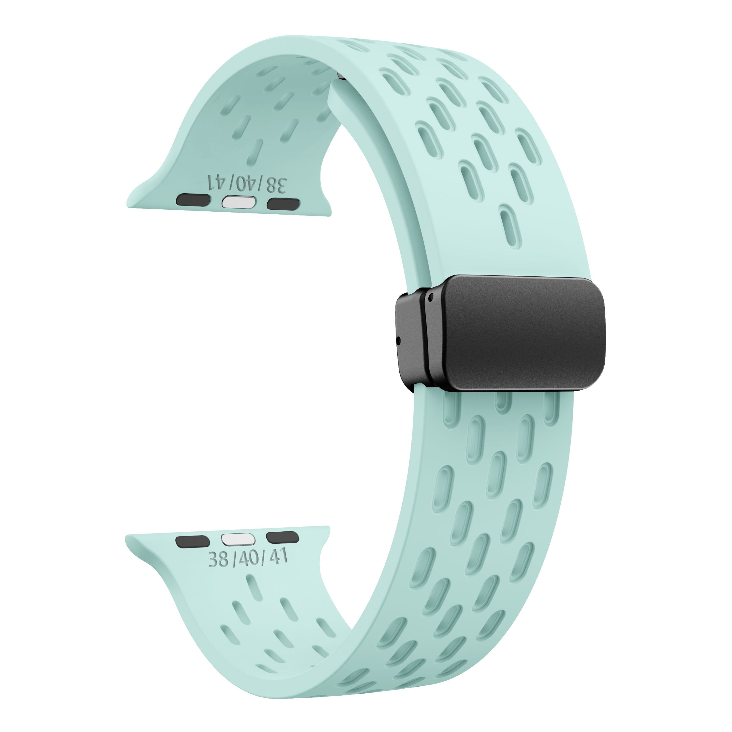 Apple Watch Silicone Mesh Magnetic Buckle Watch Strap (LSMM-057)