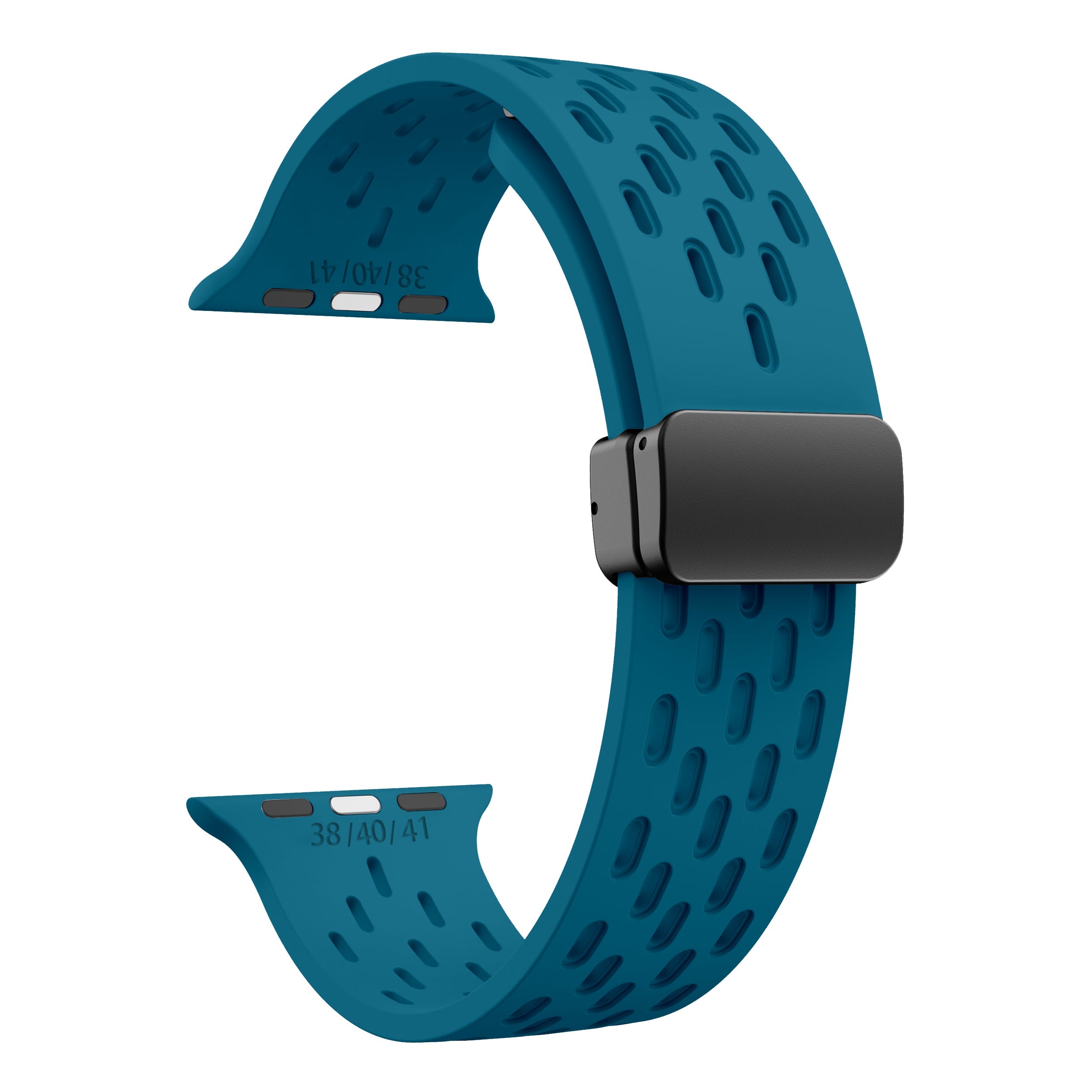 Apple Watch Silicone Mesh Magnetic Buckle Watch Strap (LSMM-057)