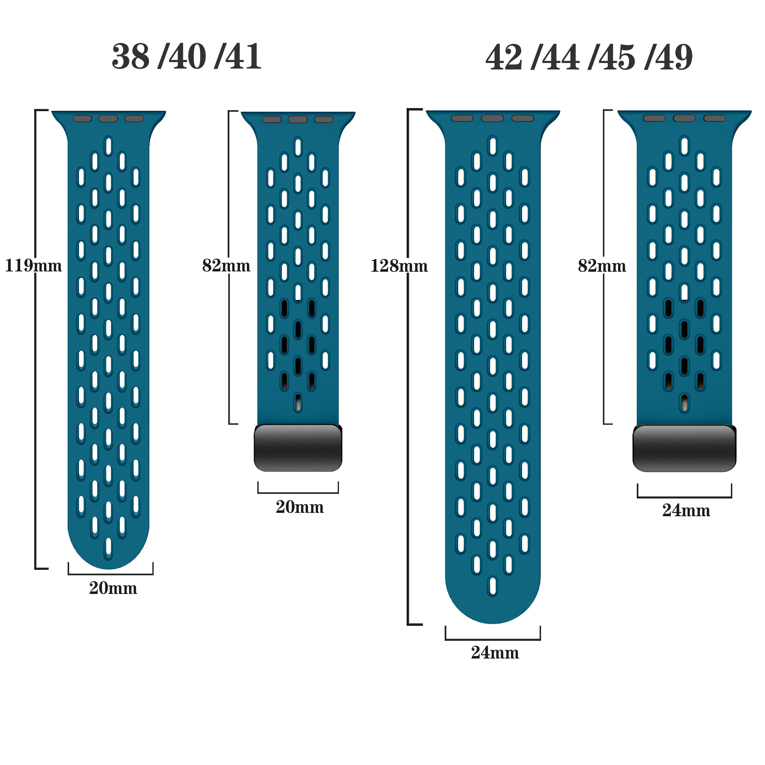 Apple Watch Silicone Mesh Magnetic Buckle Watch Strap (LSMM-057)