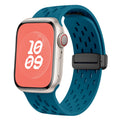 Apple Watch Silicone Mesh Magnetic Buckle Watch Strap (LSMM-057)