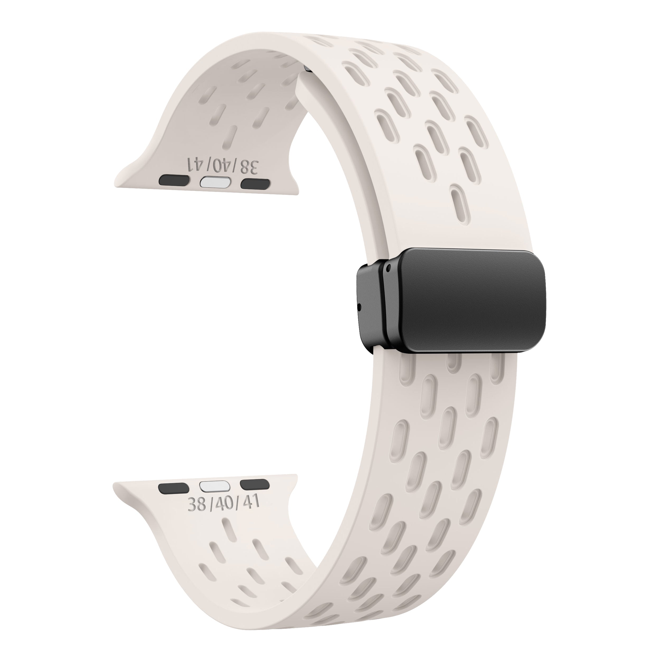 Apple Watch Silicone Mesh Magnetic Buckle Watch Strap (LSMM-057)