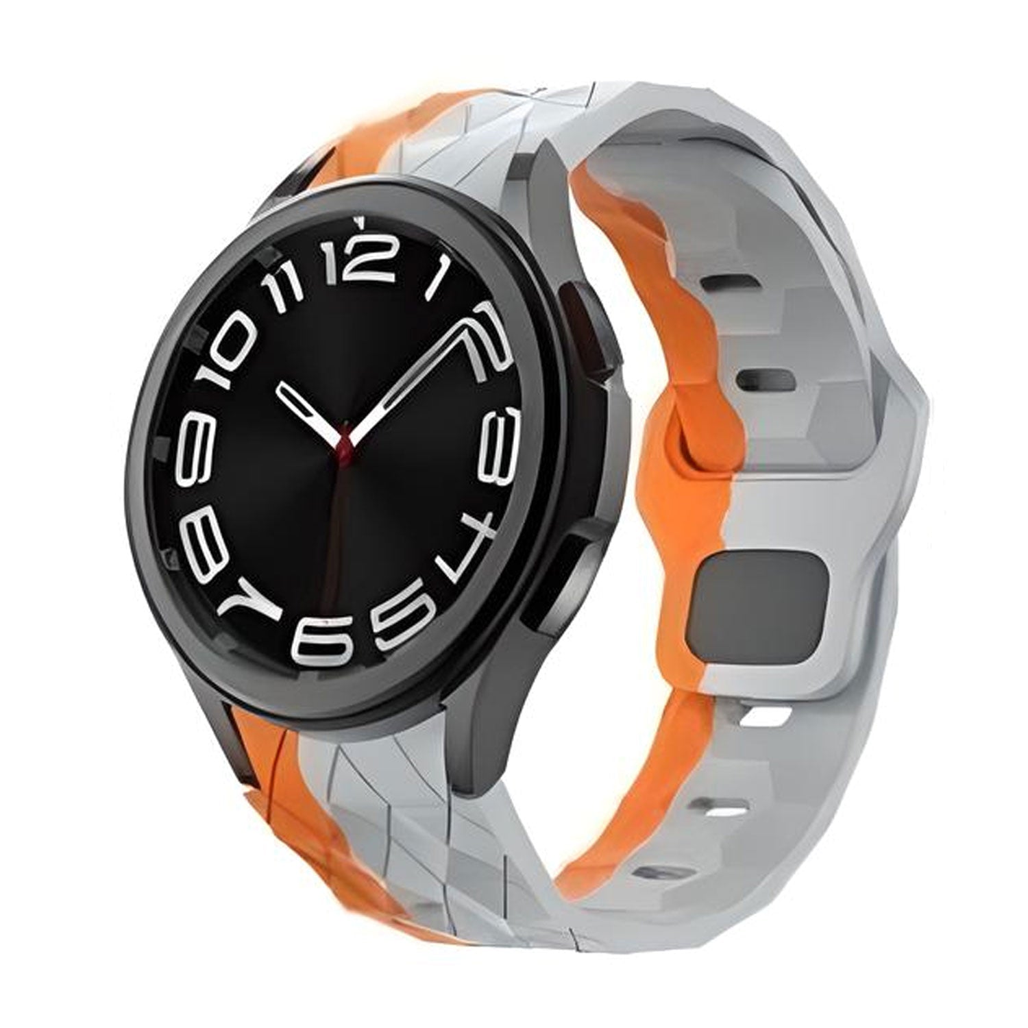 20 mm Quick Release Strap Dual Color Silicone Bands for Samsung Galaxy Watch 4 Classic/5 Pro/6 Classic (LSMM-058)