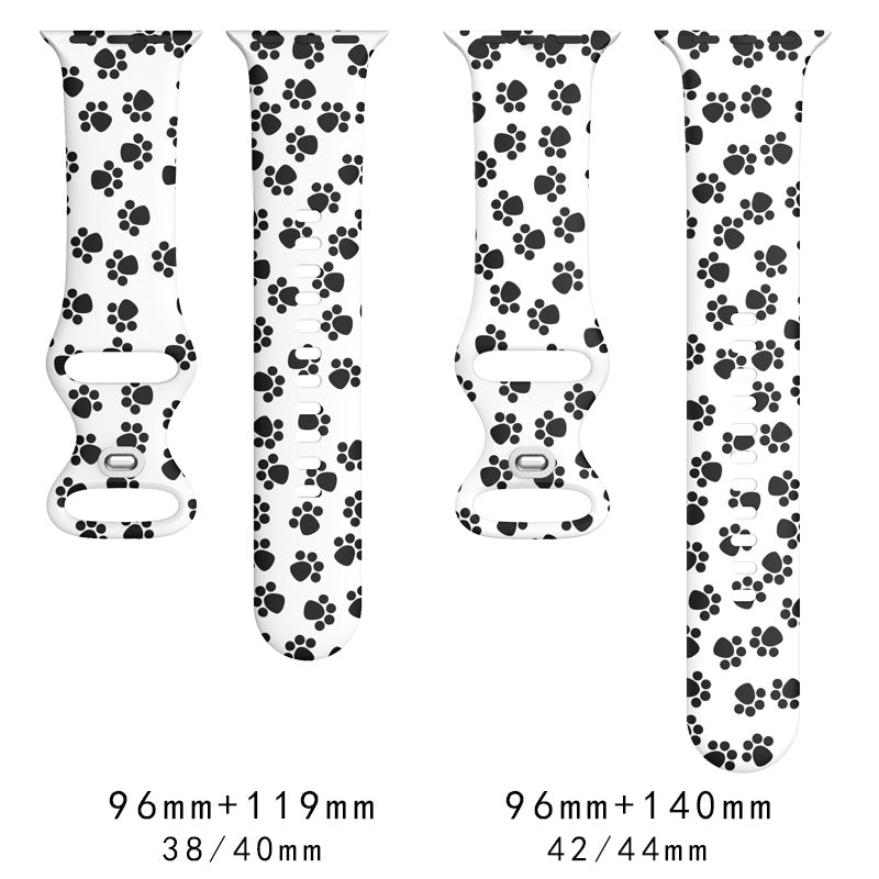 Apple Watch Printing pattern style silicone watch band (LSMM-059)