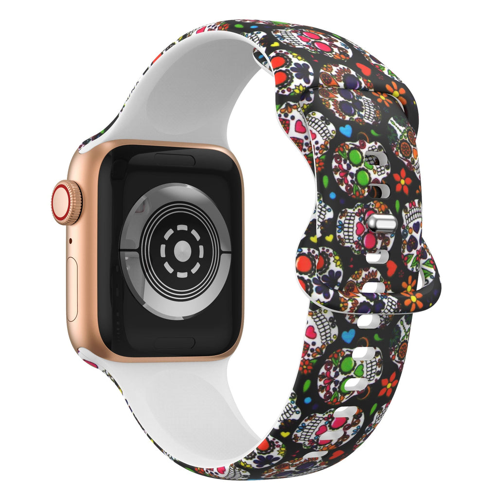 Apple Watch Printing pattern style silicone watch band (LSMM-059)