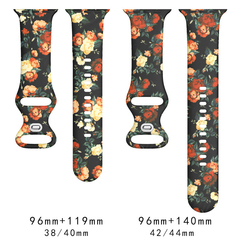 Apple Watch Printing pattern style silicone watch band (LSMM-059)