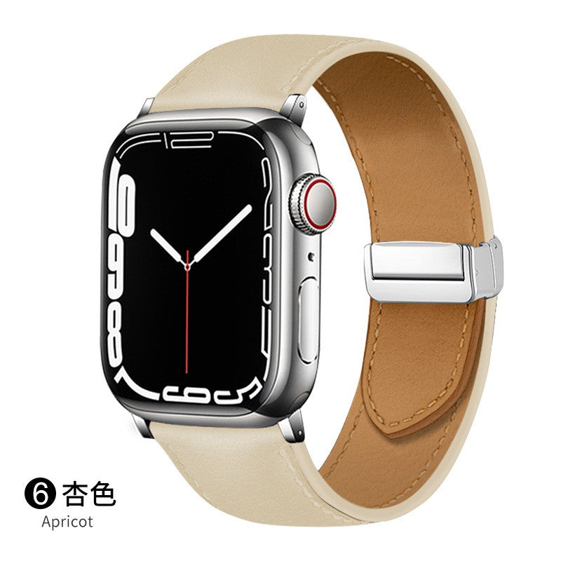 Apple Watch Geniune Leather Strap with magnetic buckle (LSMS-001)