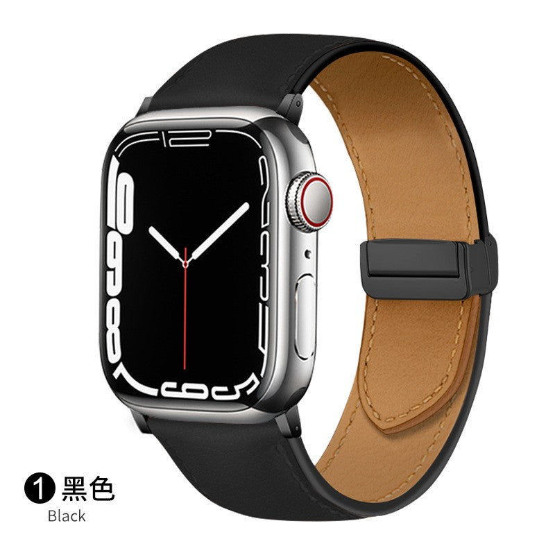 Apple Watch Geniune Leather Strap with magnetic buckle (LSMS-001)