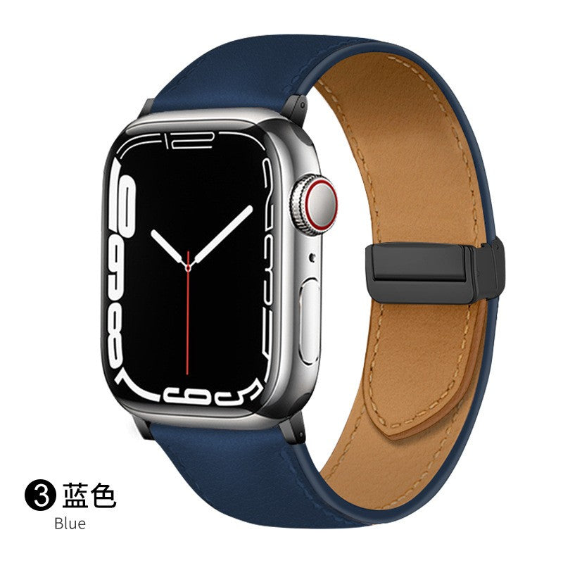 Apple Watch Geniune Leather Strap with magnetic buckle (LSMS-001)